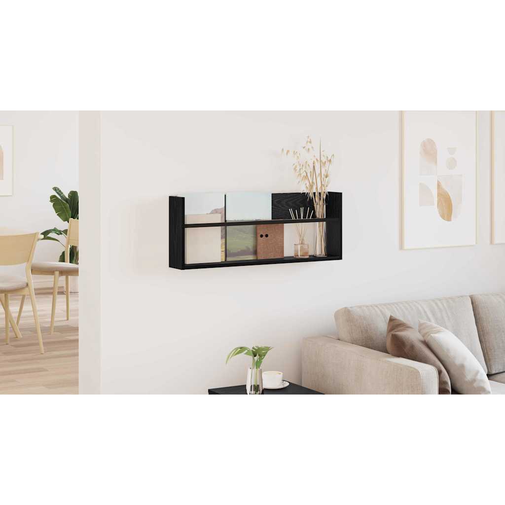 Žurnalų stovas Juodas ąžuolas 80 x 12 x 30 cm Apdirbta mediena