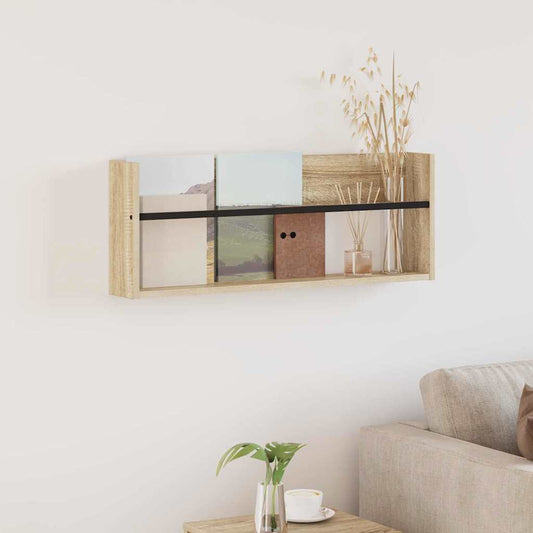 Žurnalų stovas Sonoma ąžuolas 80 x 12 x 30 cm Apdirbta mediena