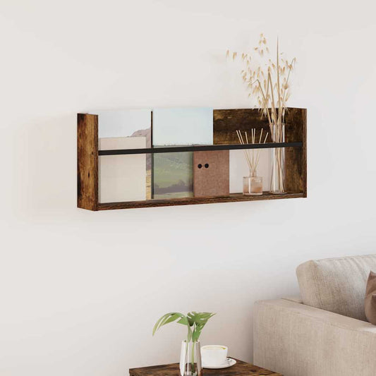 Žurnalų stovas Rūkyta ąžuolas 80 x 12 x 30 cm Apdirbta mediena