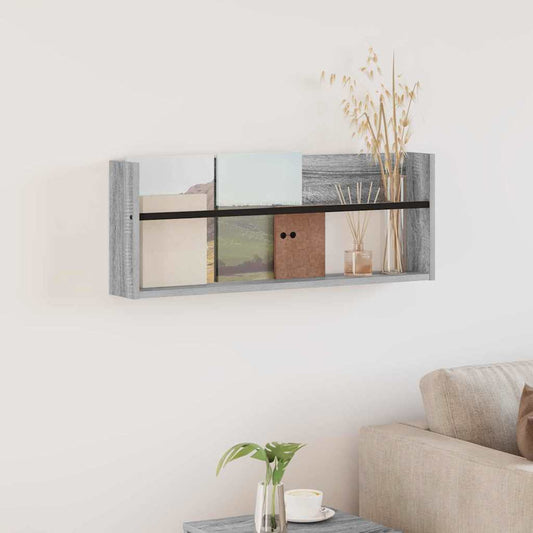 Žurnalų stovas Pilkas Sonoma 80 x 12 x 30 cm Apdirbta mediena