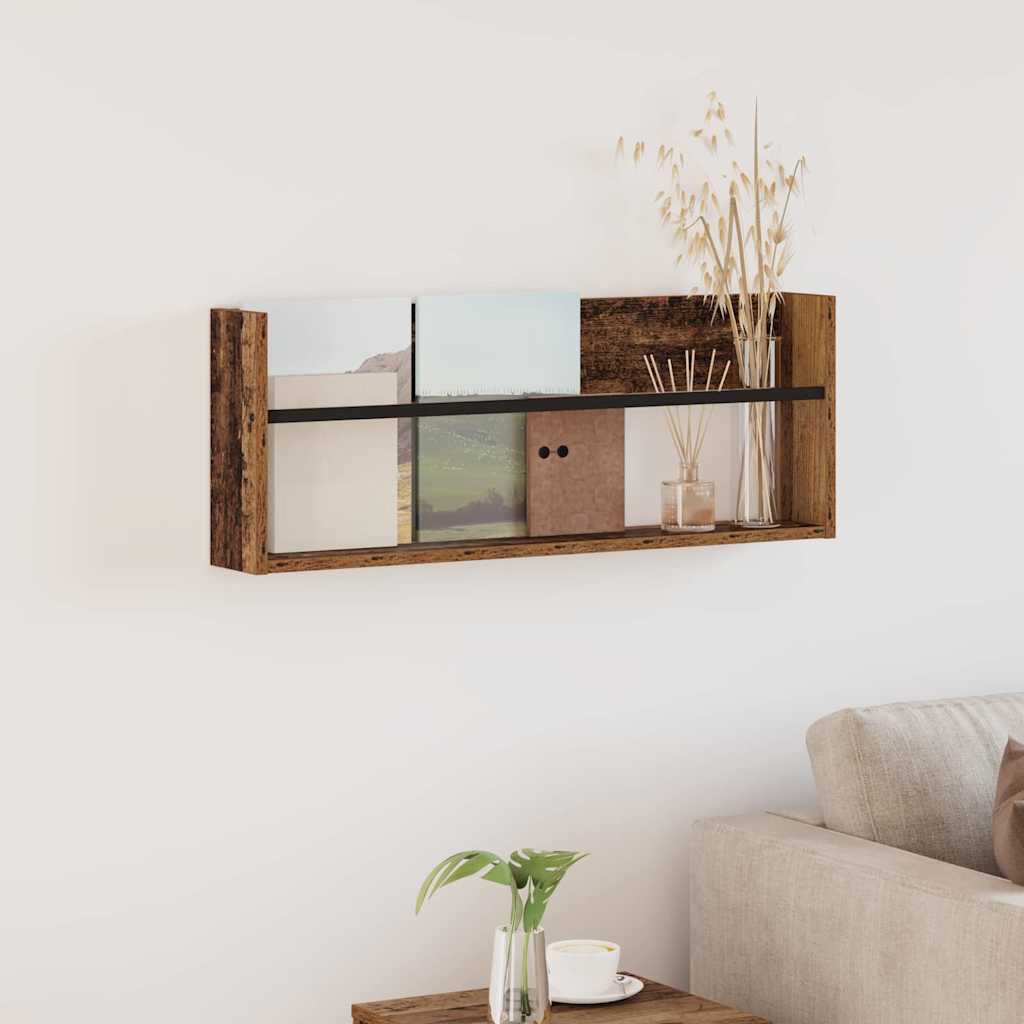 Žurnalų stovas Senas medis 80 x 12 x 30 cm Apdirbta mediena