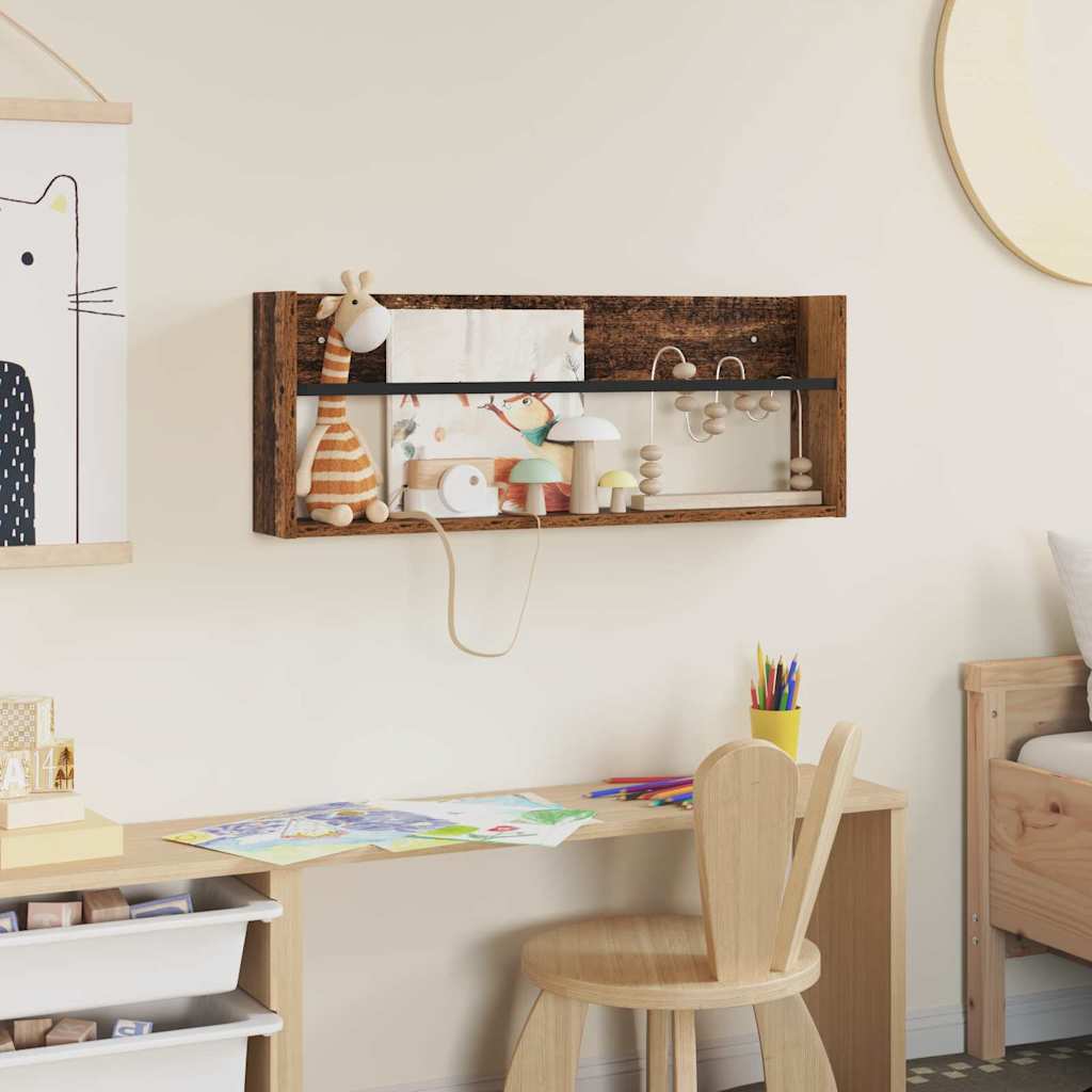 Žurnalų stovas Senas medis 80 x 12 x 30 cm Apdirbta mediena