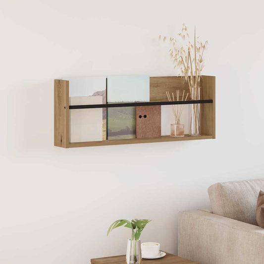 Žurnalų stovas su lentyna Amatininkų ąžuolas 80 x 12 x 30 cm