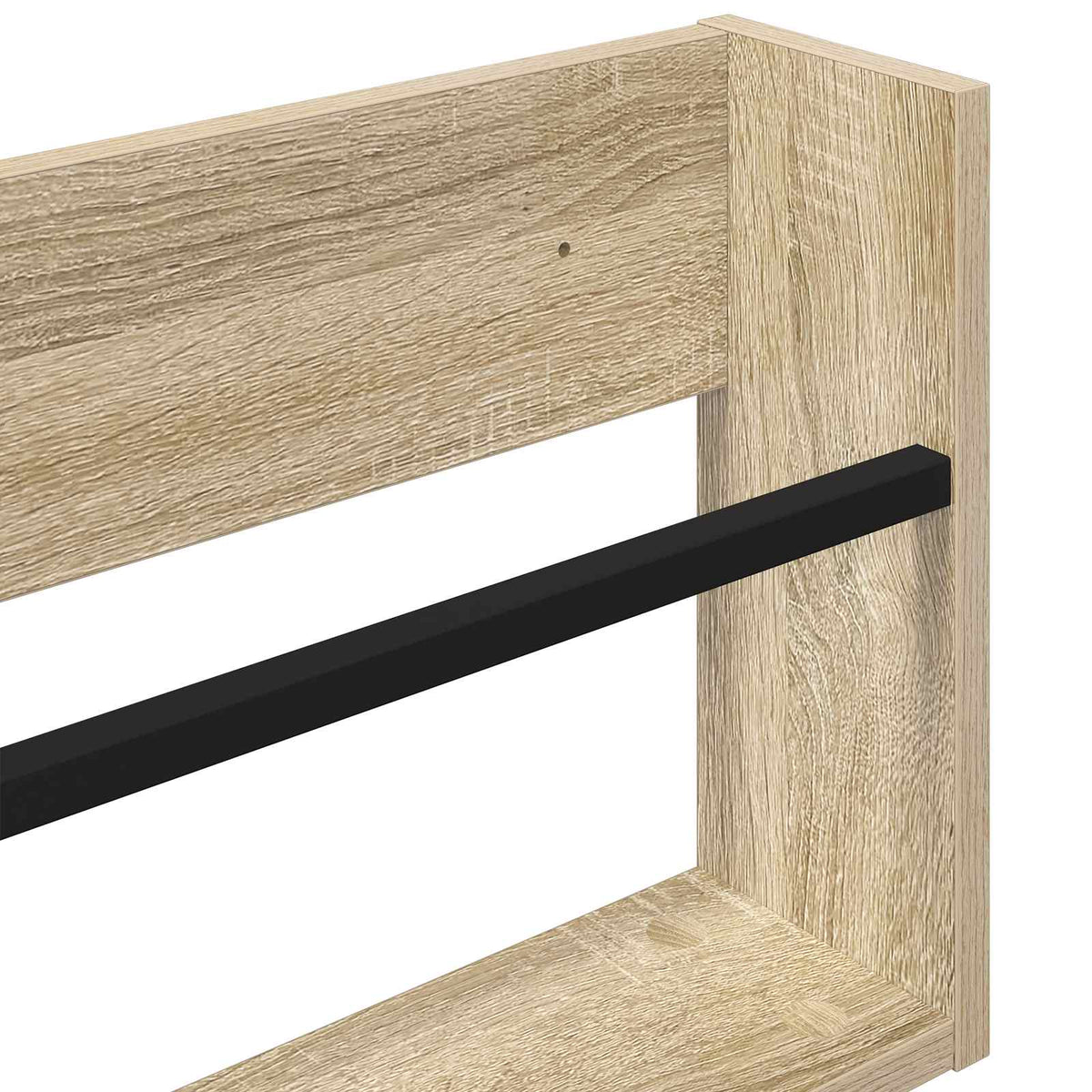 Žurnalų stovas su lentyna 2 pcs Sonoma ąžuolas 100 x 12 x 30 cm