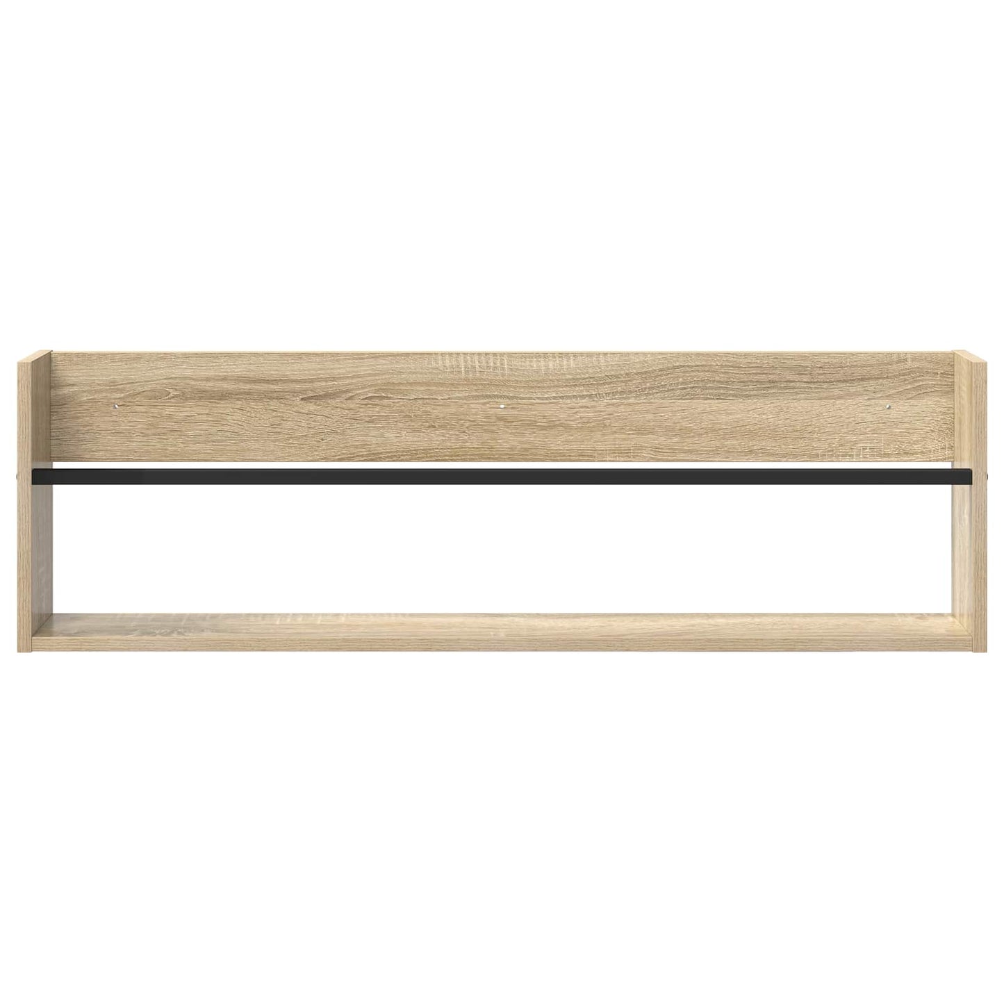 Žurnalų stovas su lentyna 2 pcs Sonoma ąžuolas 100 x 12 x 30 cm