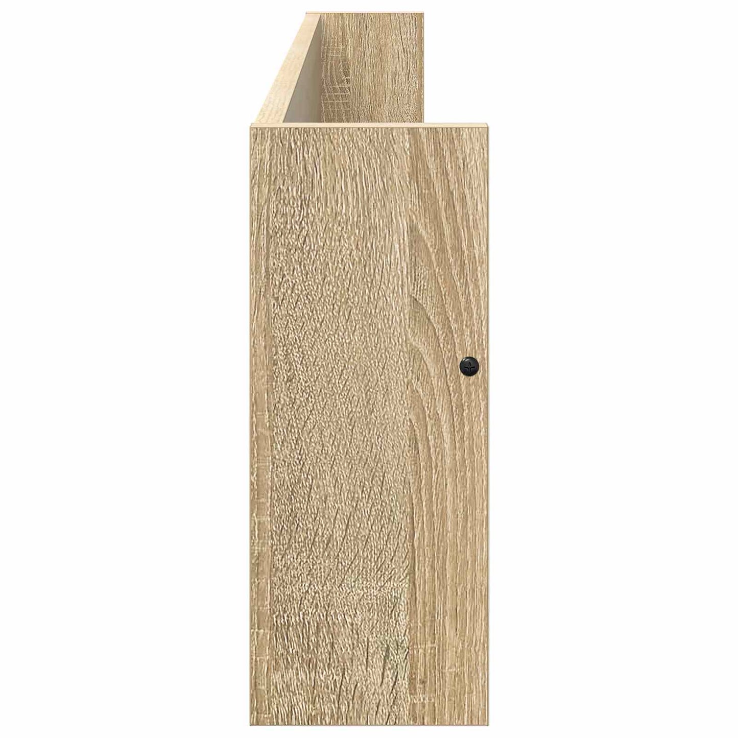 Žurnalų stovas su lentyna 2 pcs Sonoma ąžuolas 100 x 12 x 30 cm