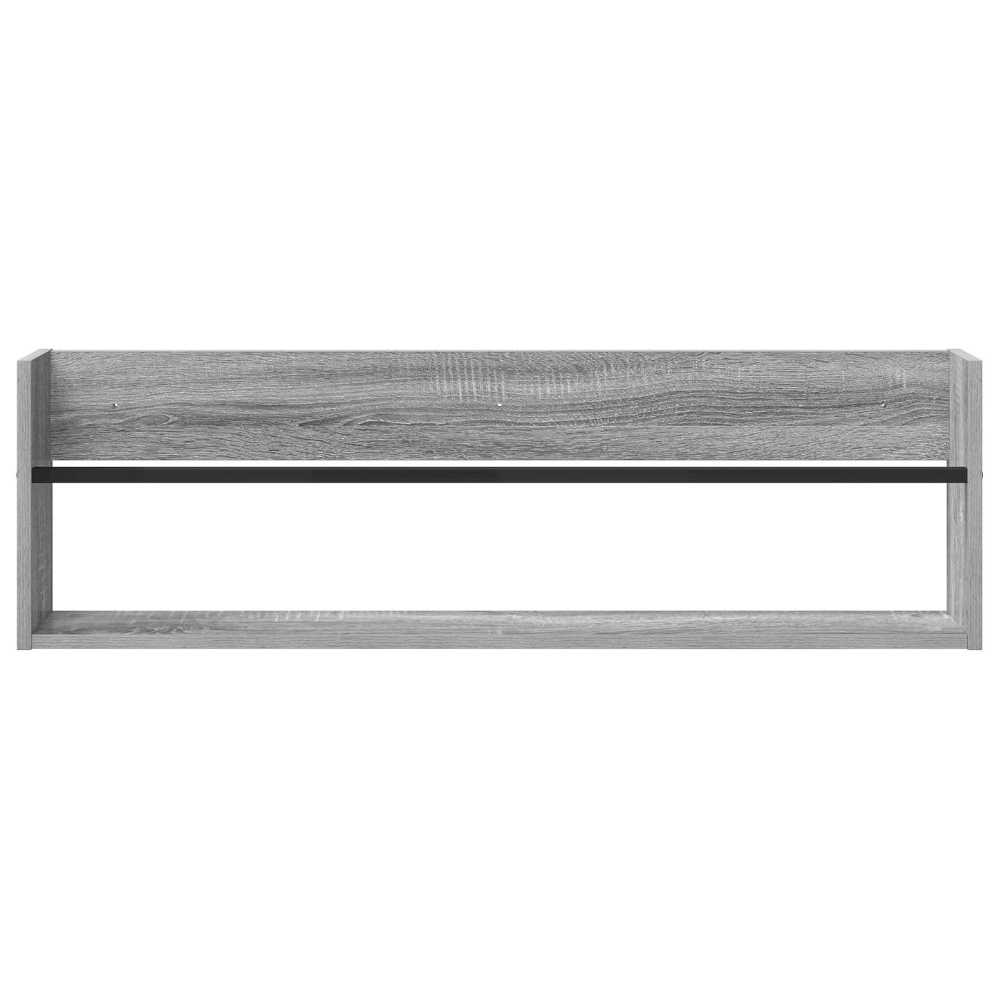 Žurnalų stovas su lentyna 2 pcs Pilkas Sonoma 100 x 12 x 30 cm