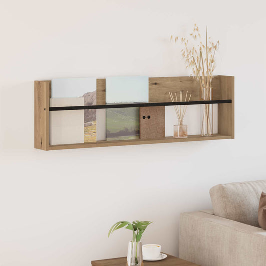 Žurnalų stovas su lentyna Amatininkų ąžuolas 100 x 12 x 30 cm