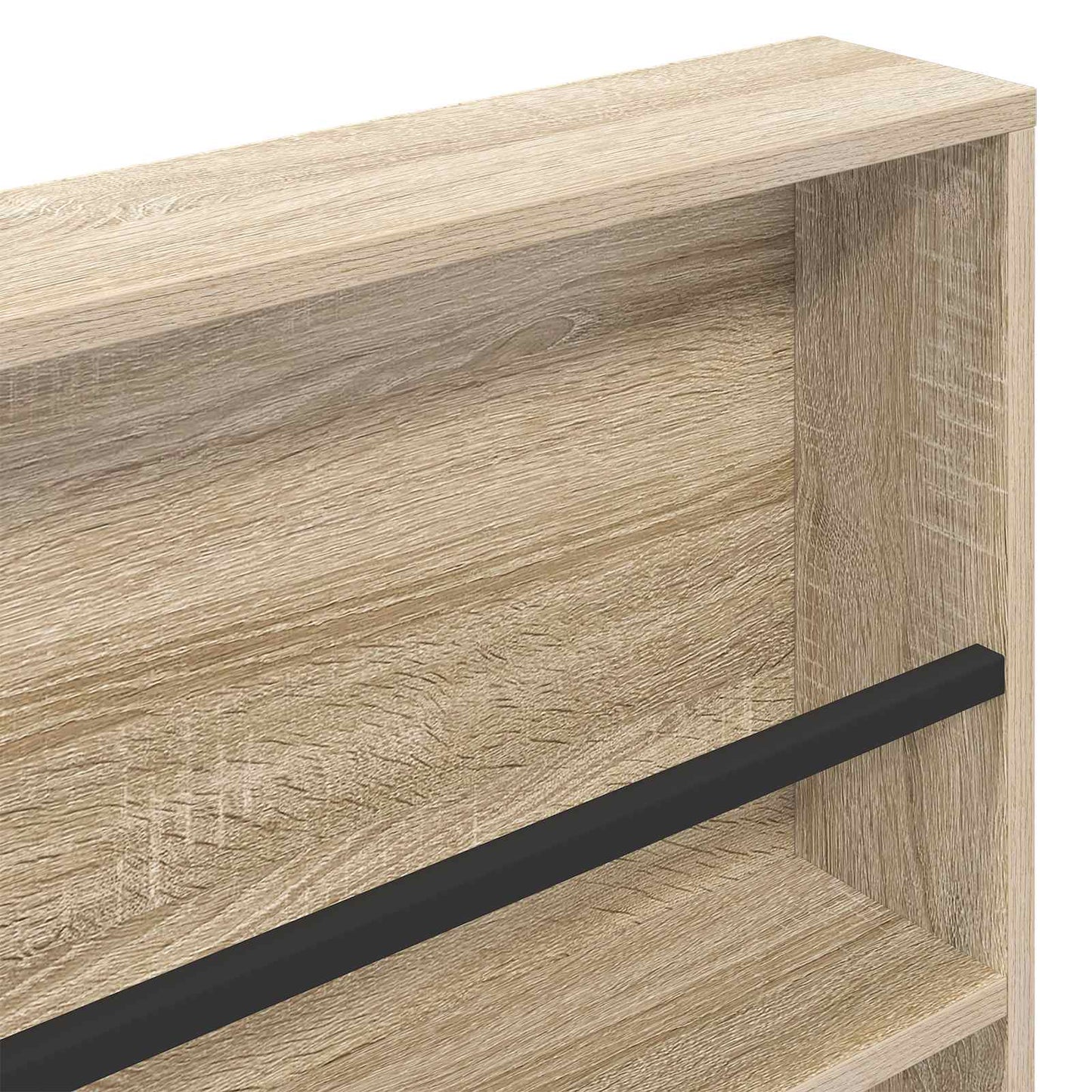 Žurnalų stovas su lentyna 2 pcs Sonoma ąžuolas 80 x 12 x 70 cm