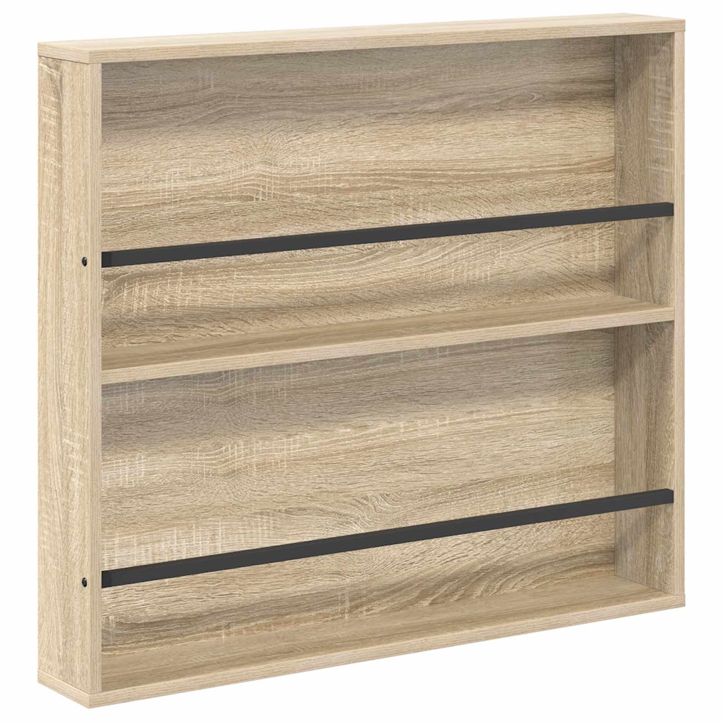 Žurnalų stovas su lentyna 2 pcs Sonoma ąžuolas 80 x 12 x 70 cm