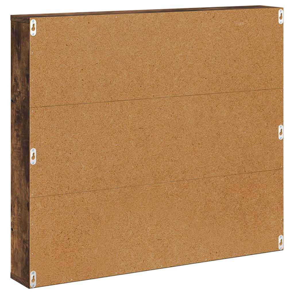 Žurnalų stovas su lentyna 2 pcs Rūkyta ąžuolas 80 x 12 x 70 cm