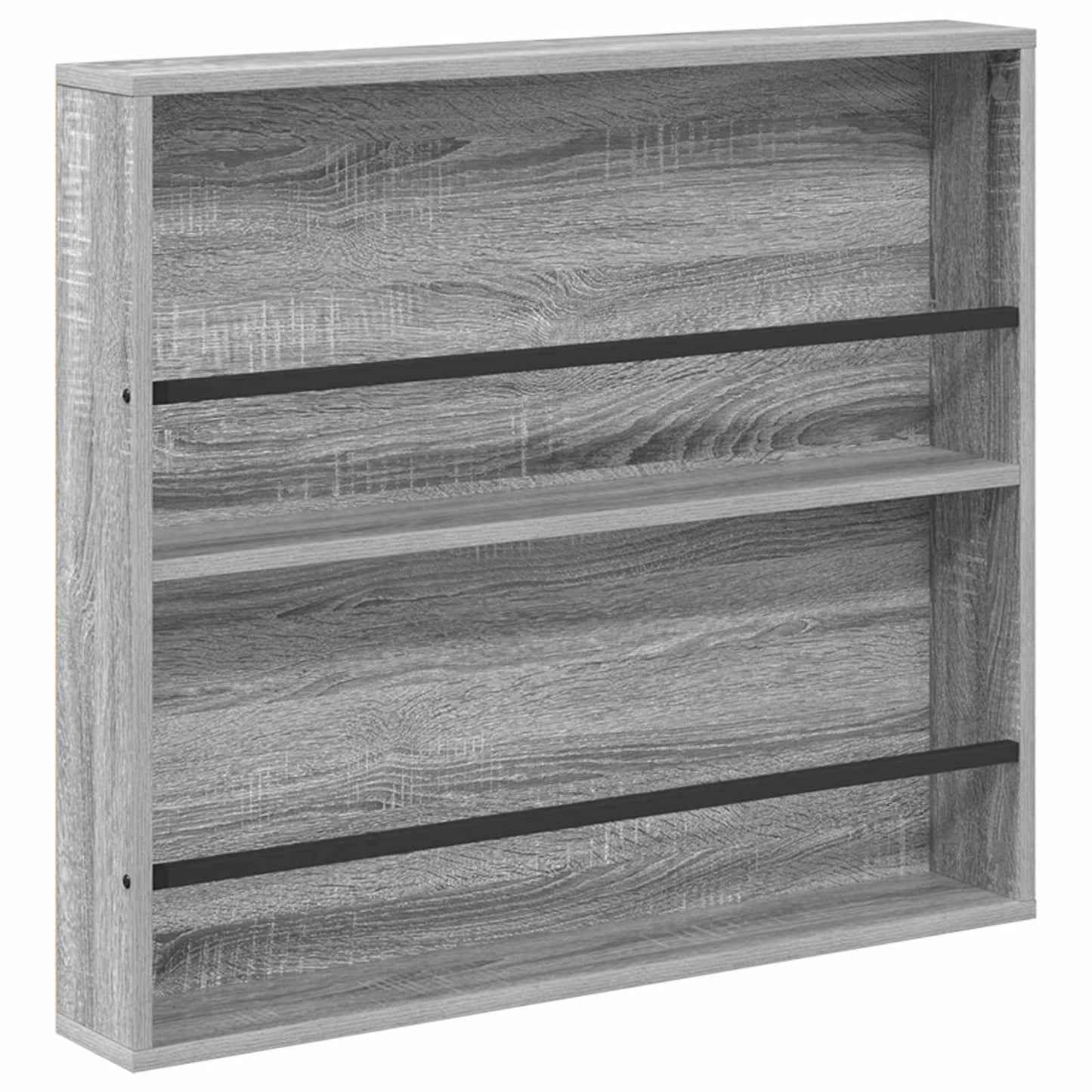 Žurnalų stovas su lentyna 2 pcs Pilkas Sonoma 80 x 12 x 70 cm