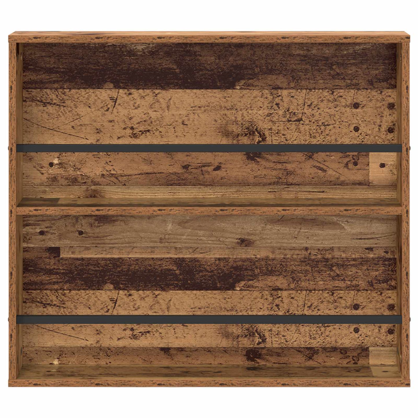 Žurnalų stovas su lentyna 2 pcs Senas medis 80 x 12 x 70 cm