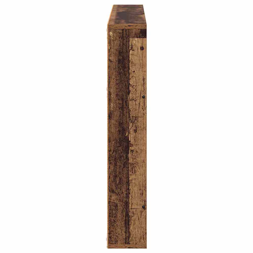 Žurnalų stovas su lentyna 2 pcs Senas medis 100 x 12 x 70 cm
