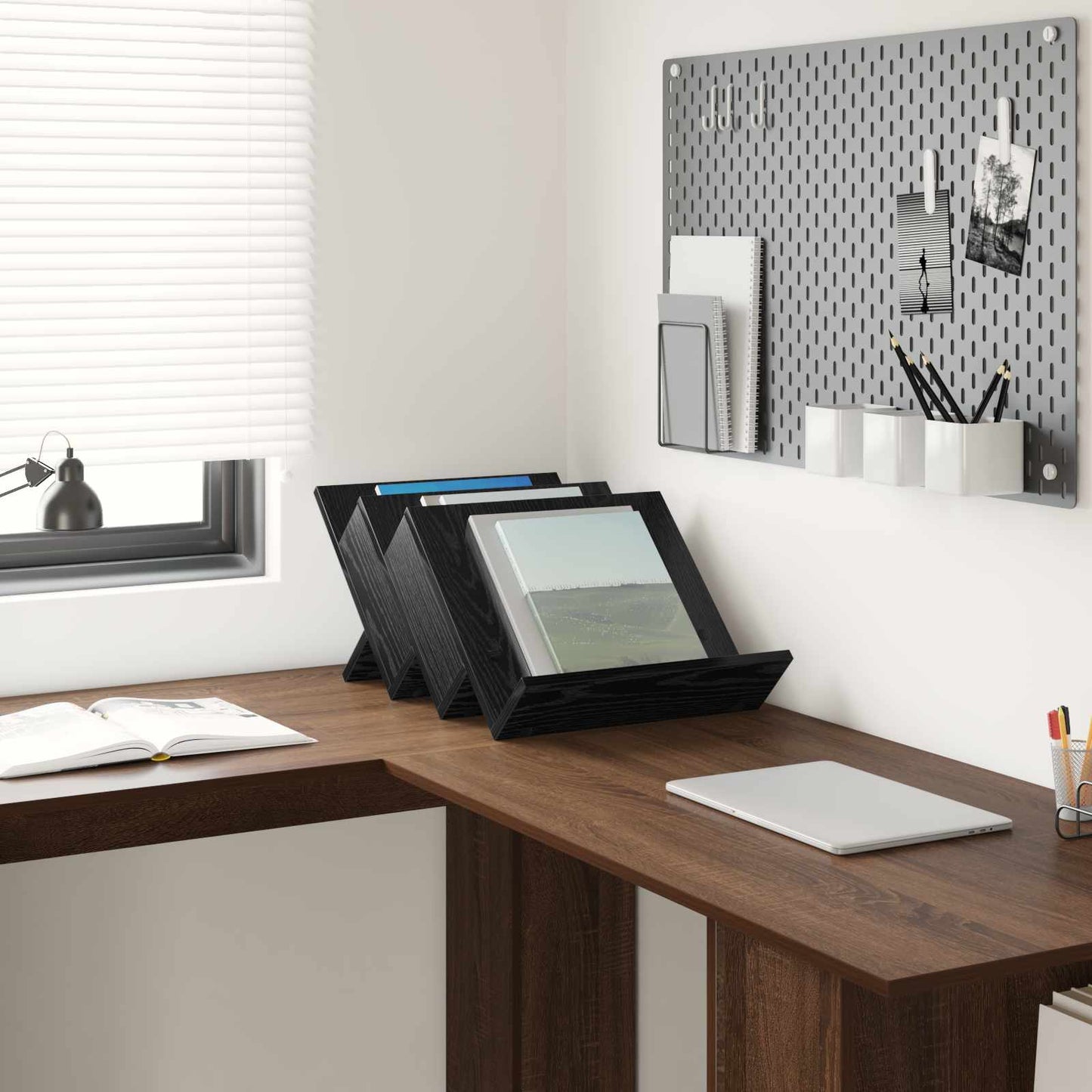 Šoninė spintelė su lentyna Juodas ąžuolas 57,5 x 40 x 42 cm