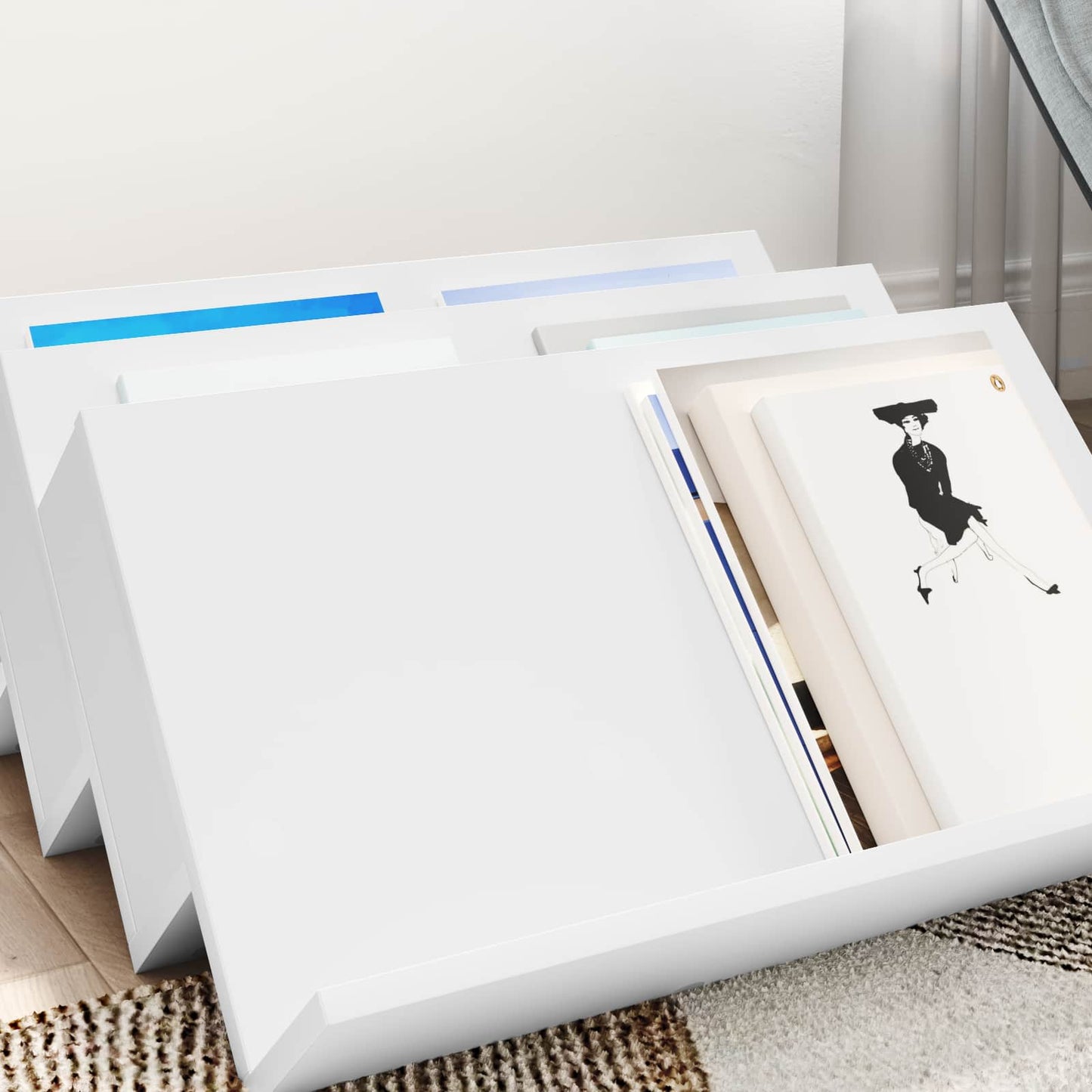 Šoninė spintelė Balta 65 x 57,5 x 42 cm Apdirbta mediena