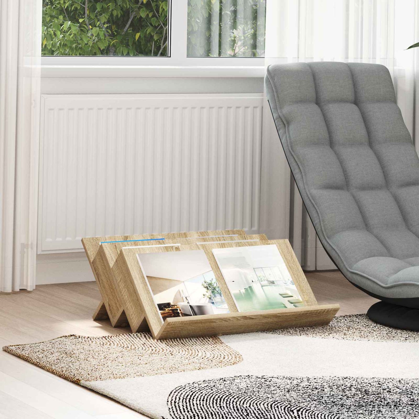 Šoninė spintelė su lentyna Sonoma ąžuolas 65 x 57,5 x 42 cm