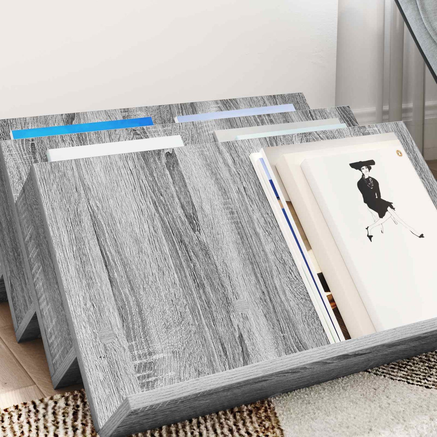 Šoninė spintelė su lentyna Pilkas Sonoma 65 x 57,5 x 42 cm