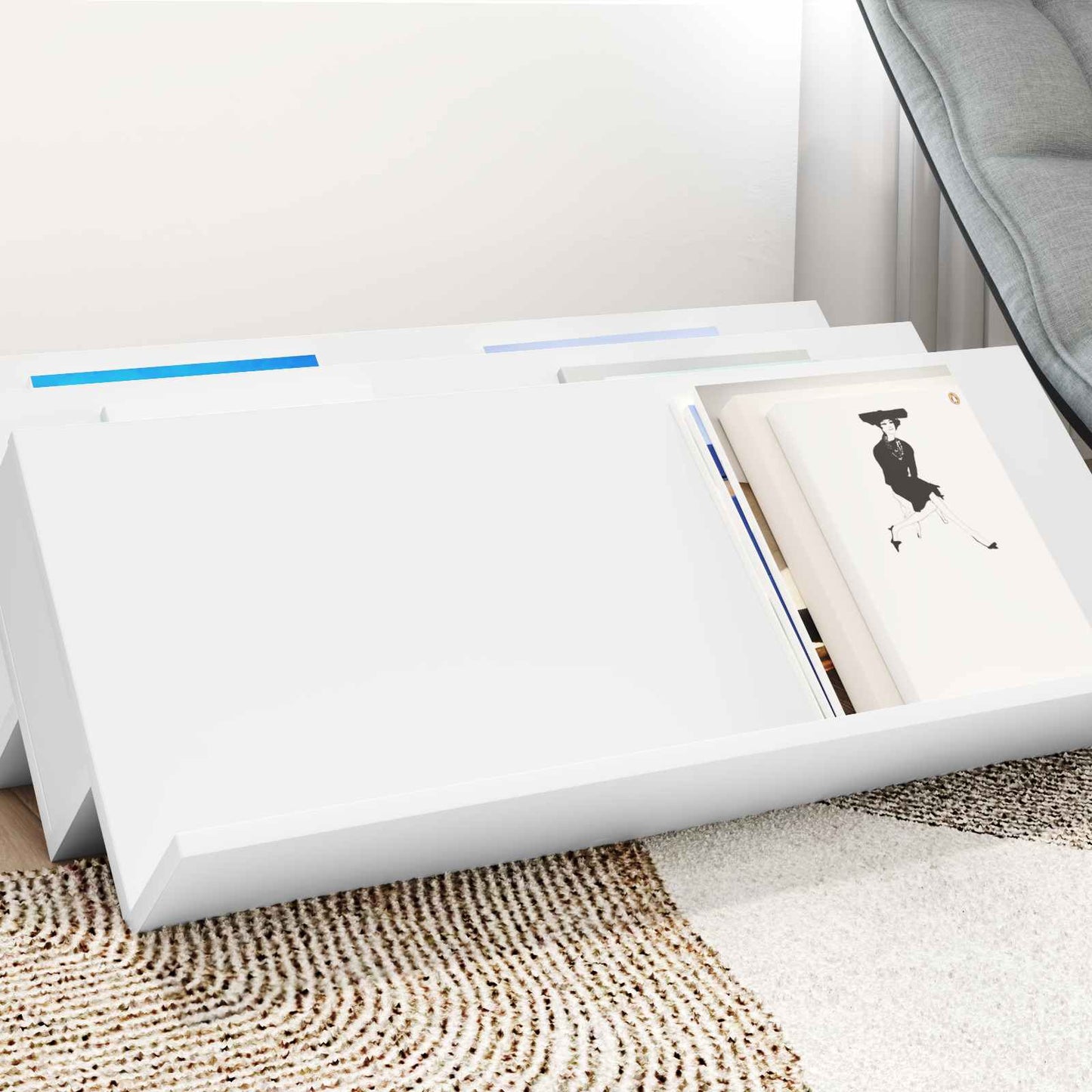 Šoninė spintelė Balta 90 x 57,5 x 42 cm Apdirbta mediena