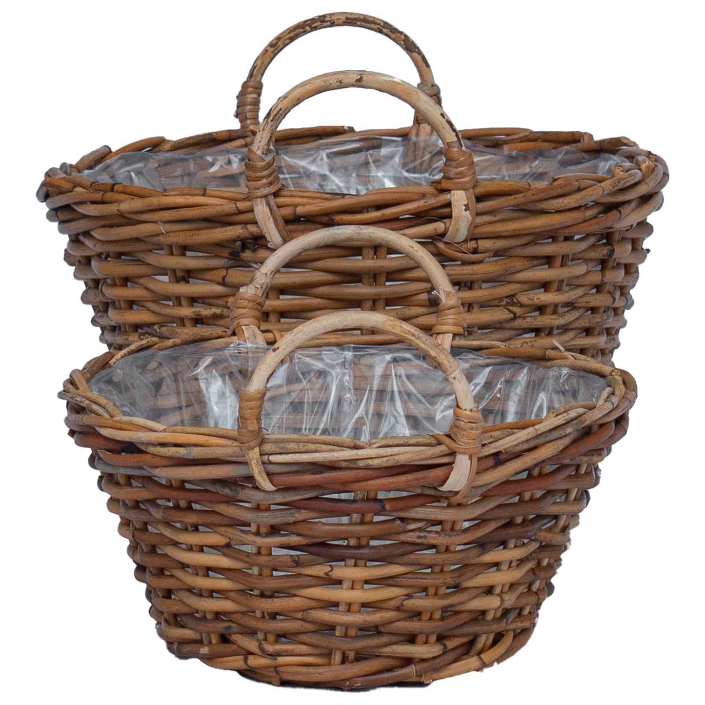 Vazonų krepšys su saugykla 2 pcs Ruda Lacak rožinis