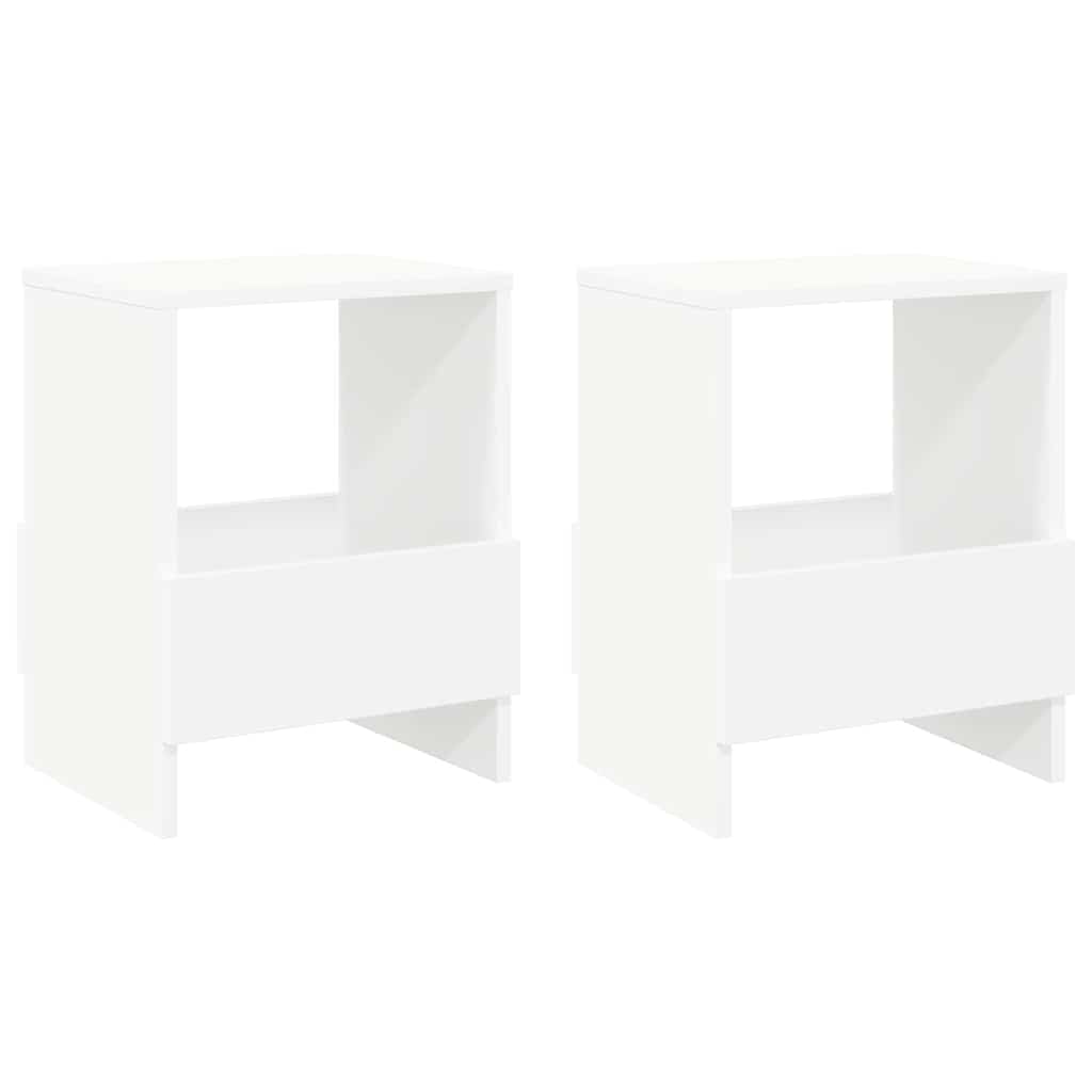 Žurnalų stovas 2 pcs Balta 35 x 30 x 45 cm