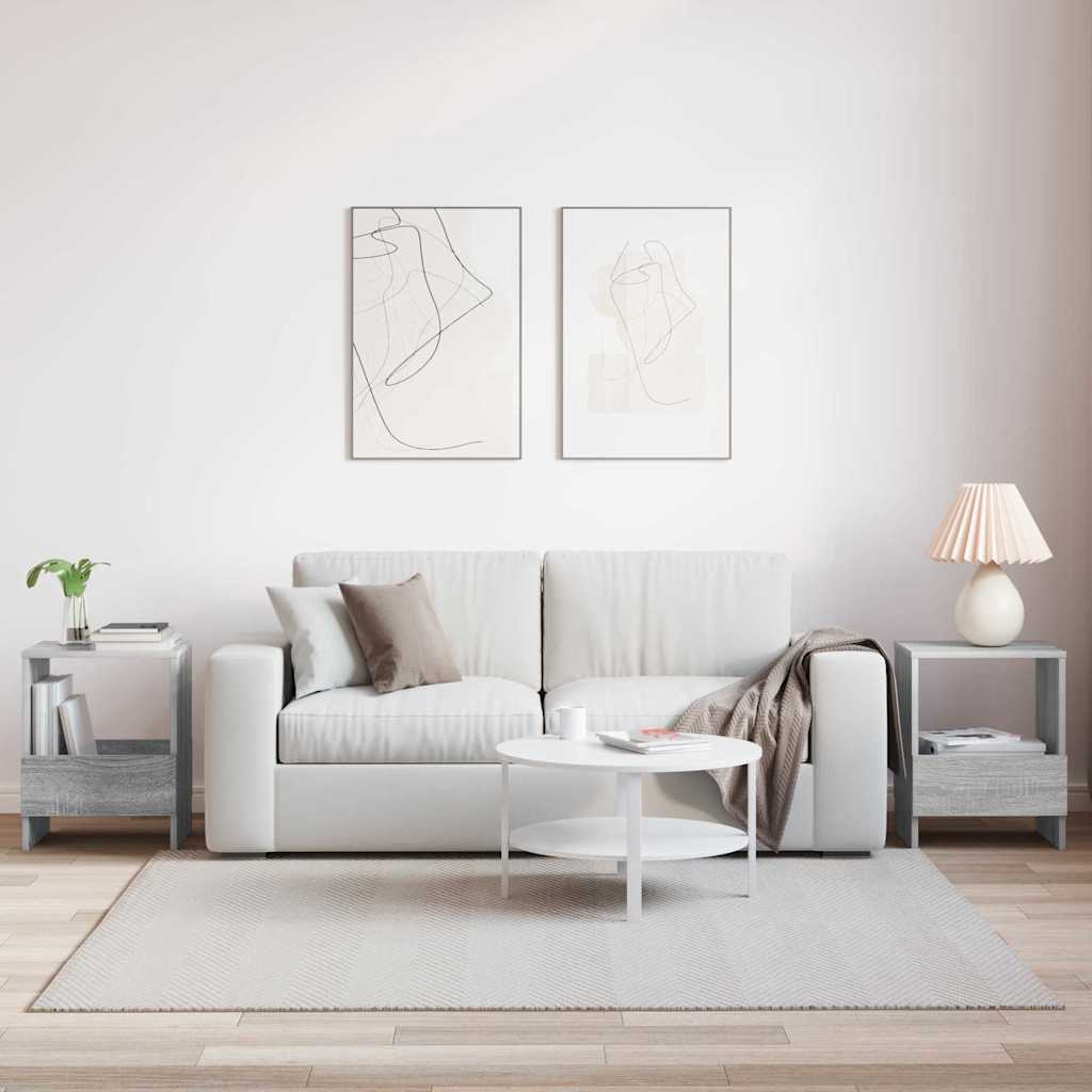 Žurnalų stovas 2 pcs Pilkas Sonoma 35 x 30 x 45 cm