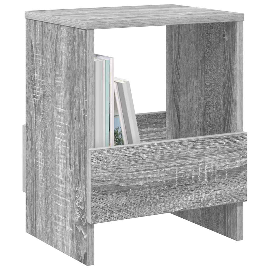 Žurnalų stovas 2 pcs Pilkas Sonoma 35 x 30 x 45 cm