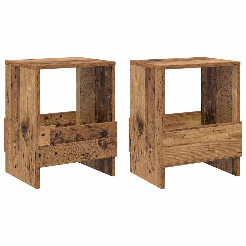 Žurnalų stovas 2 pcs Senas medis 35 x 30 x 45 cm