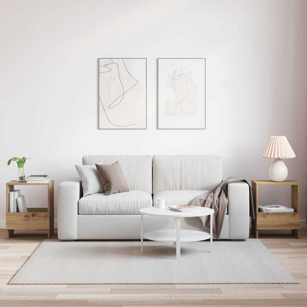 Žurnalų stovas 2 pcs Amatininkų ąžuolas 35 x 30 x 45 cm