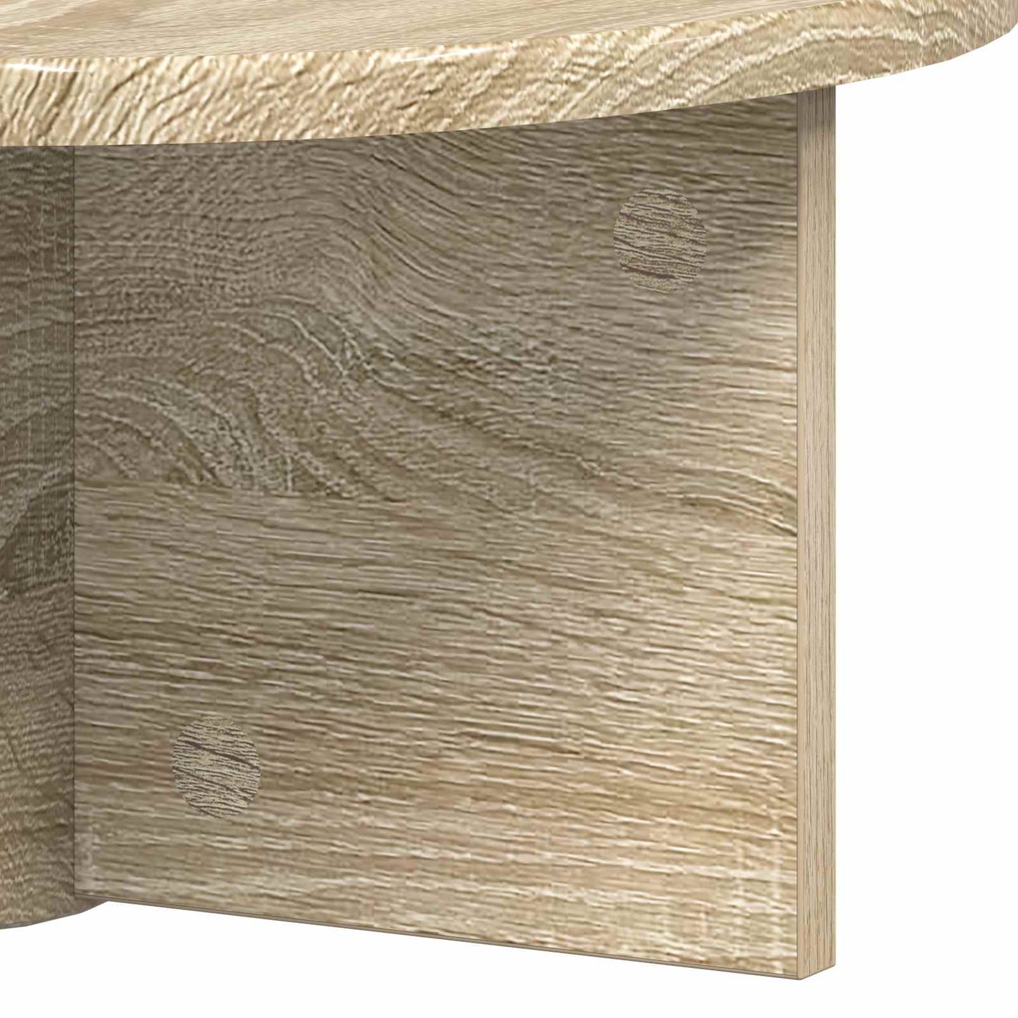 Sieninė lentyna 2 pcs Sonoma ąžuolas 38 x 19 x 19 cm