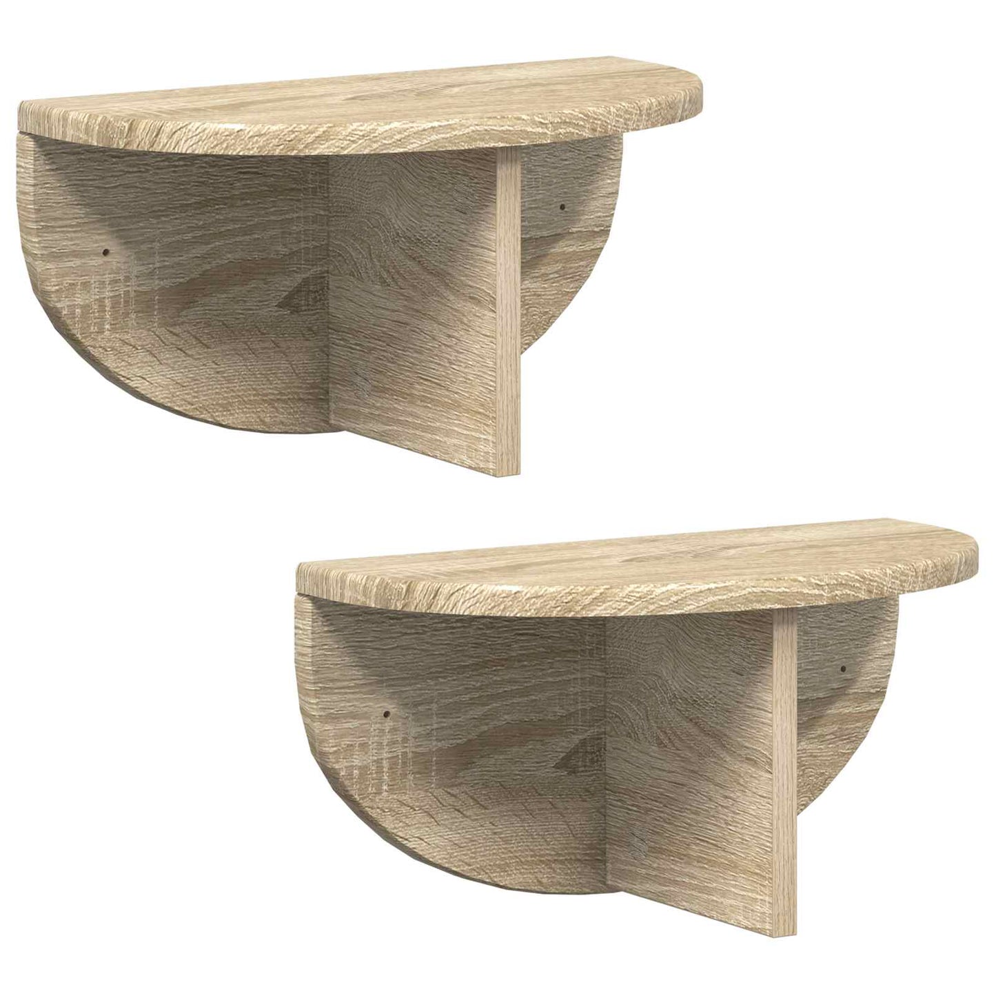 Sieninė lentyna 2 pcs Sonoma ąžuolas 38 x 19 x 19 cm