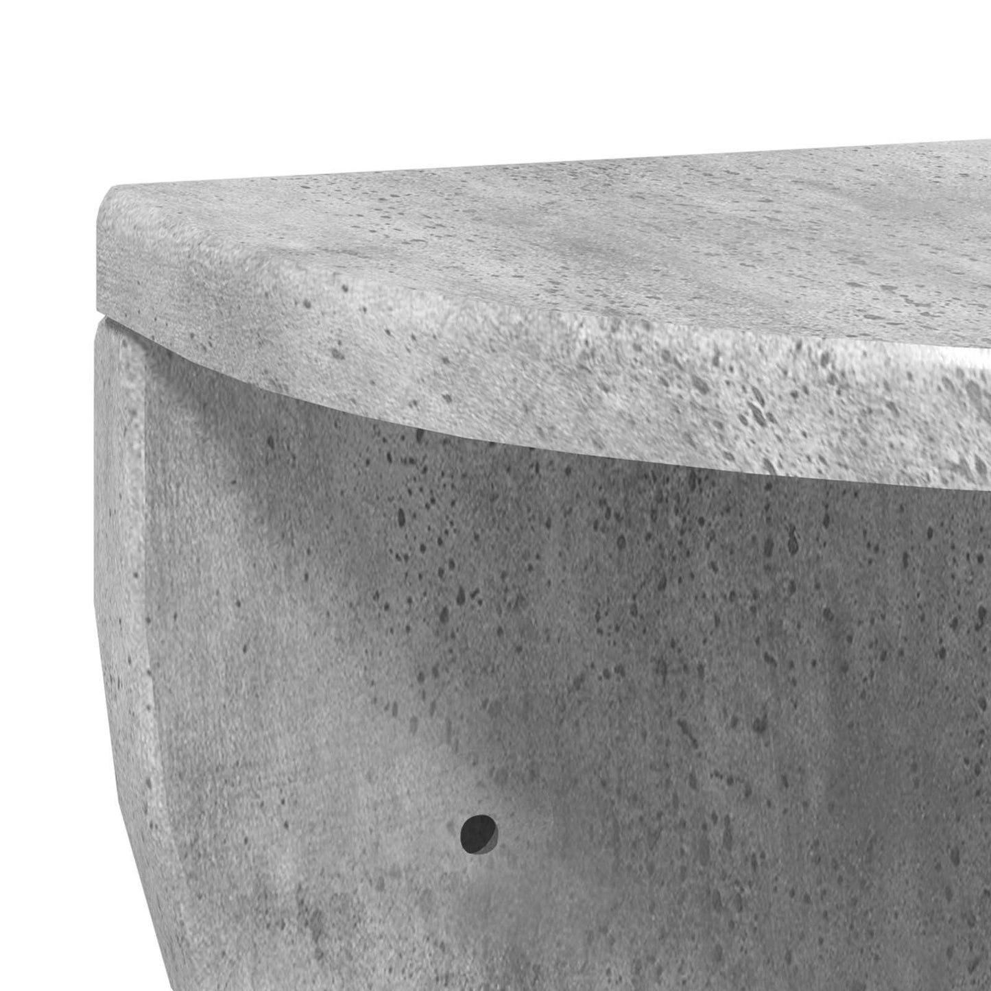 Sieninė lentyna Betono pilka 38 x 19 x 19 cm Apdirbta mediena