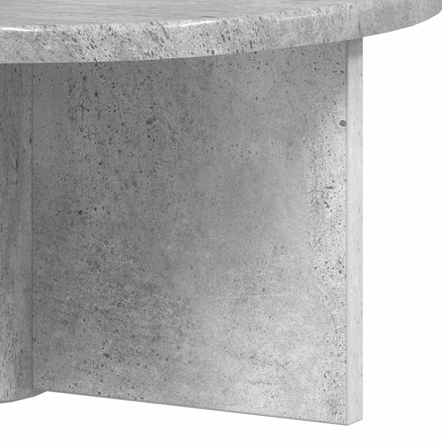 Sieninė lentyna 2 pcs Betono pilka 38 x 19 x 19 cm