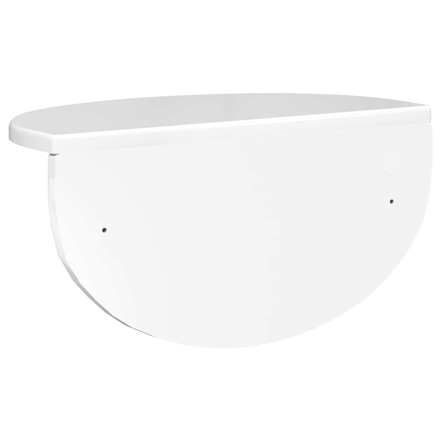 Sieninė lentyna 2 pcs Aukštai blizganti balta 38 x 19 x 19 cm