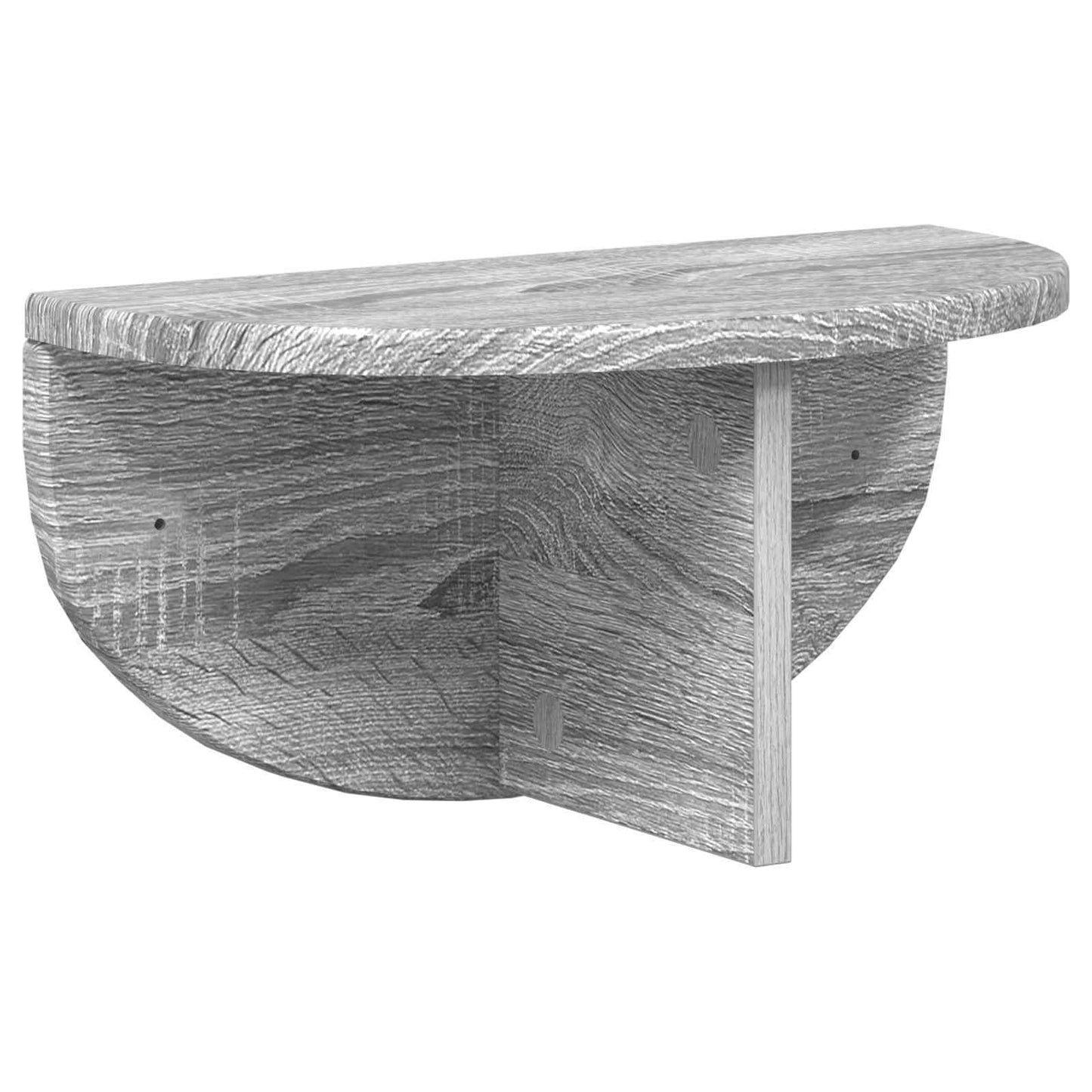 Sieninė lentyna 2 pcs Pilkas Sonoma 38 x 19 x 19 cm