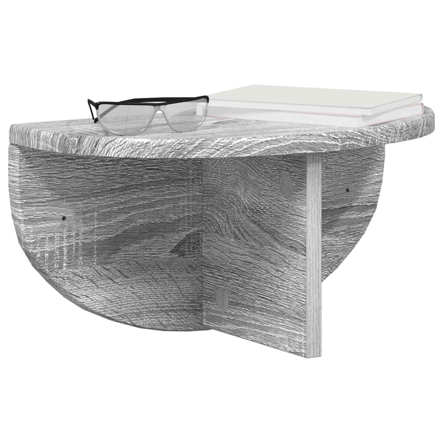 Sieninė lentyna 2 pcs Pilkas Sonoma 38 x 19 x 19 cm