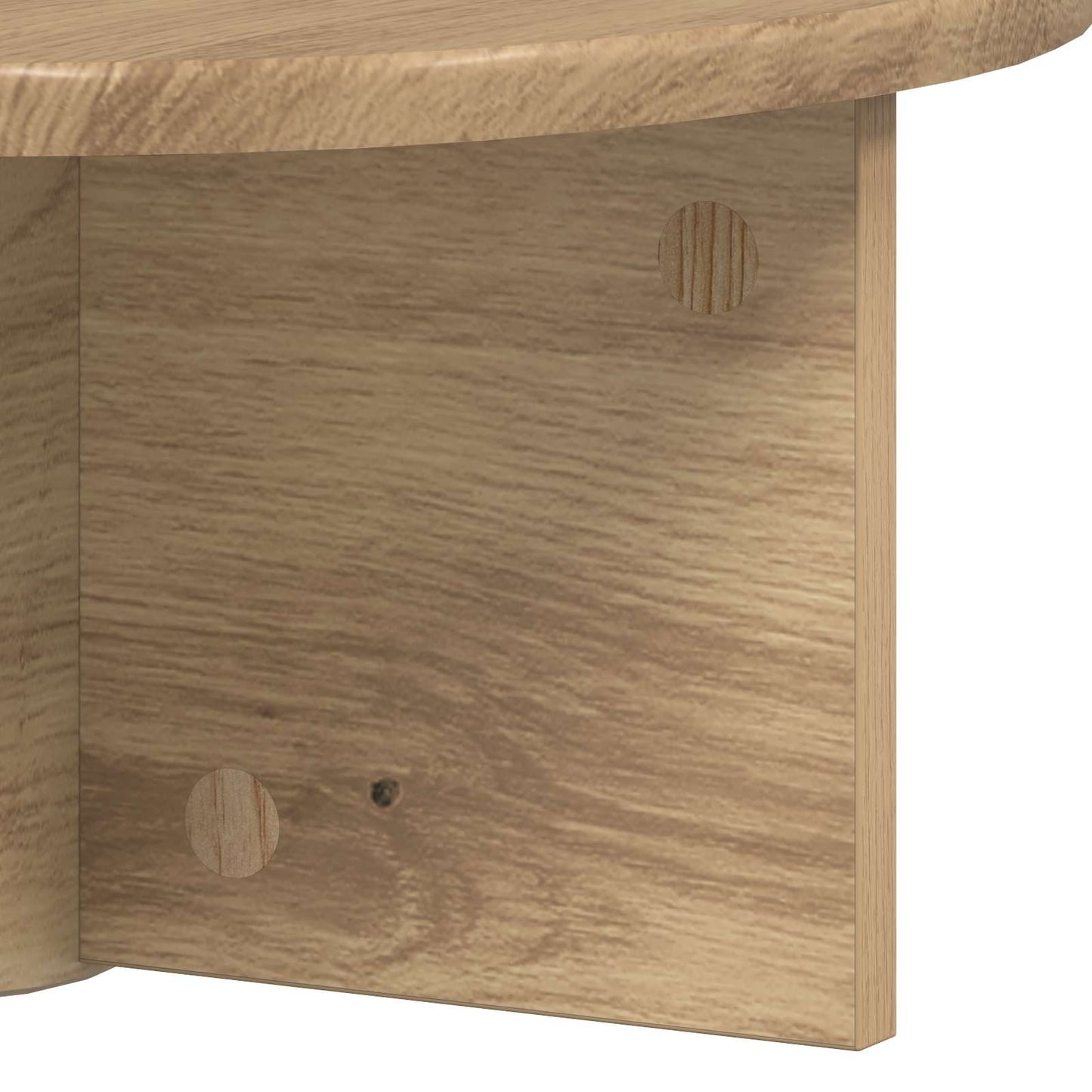 Sieninė lentyna 2 pcs Amatininkų ąžuolas 38 x 19 x 19 cm