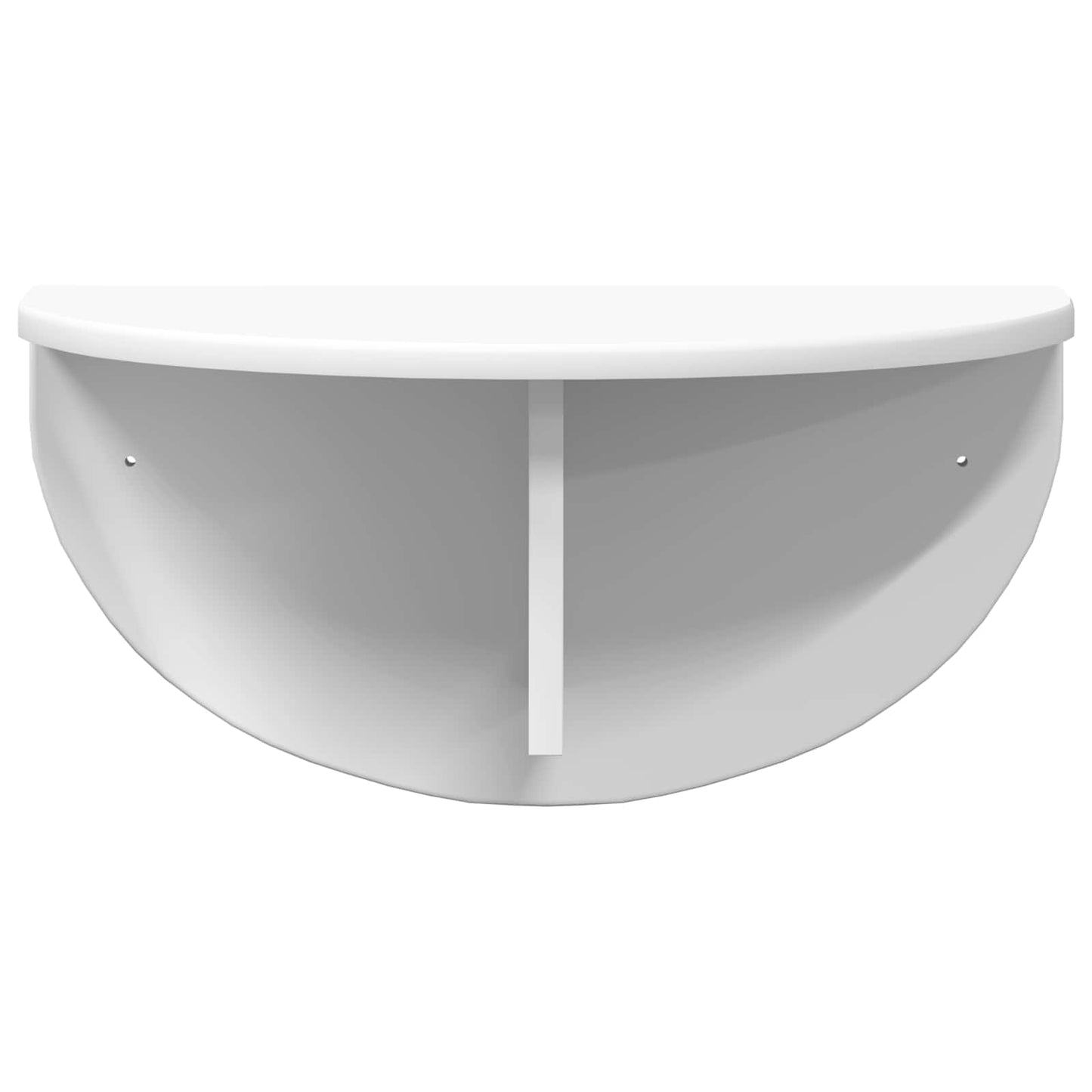 Sieninė lentyna 2 pcs Balta 38 x 19 x 19 cm Apdirbta mediena