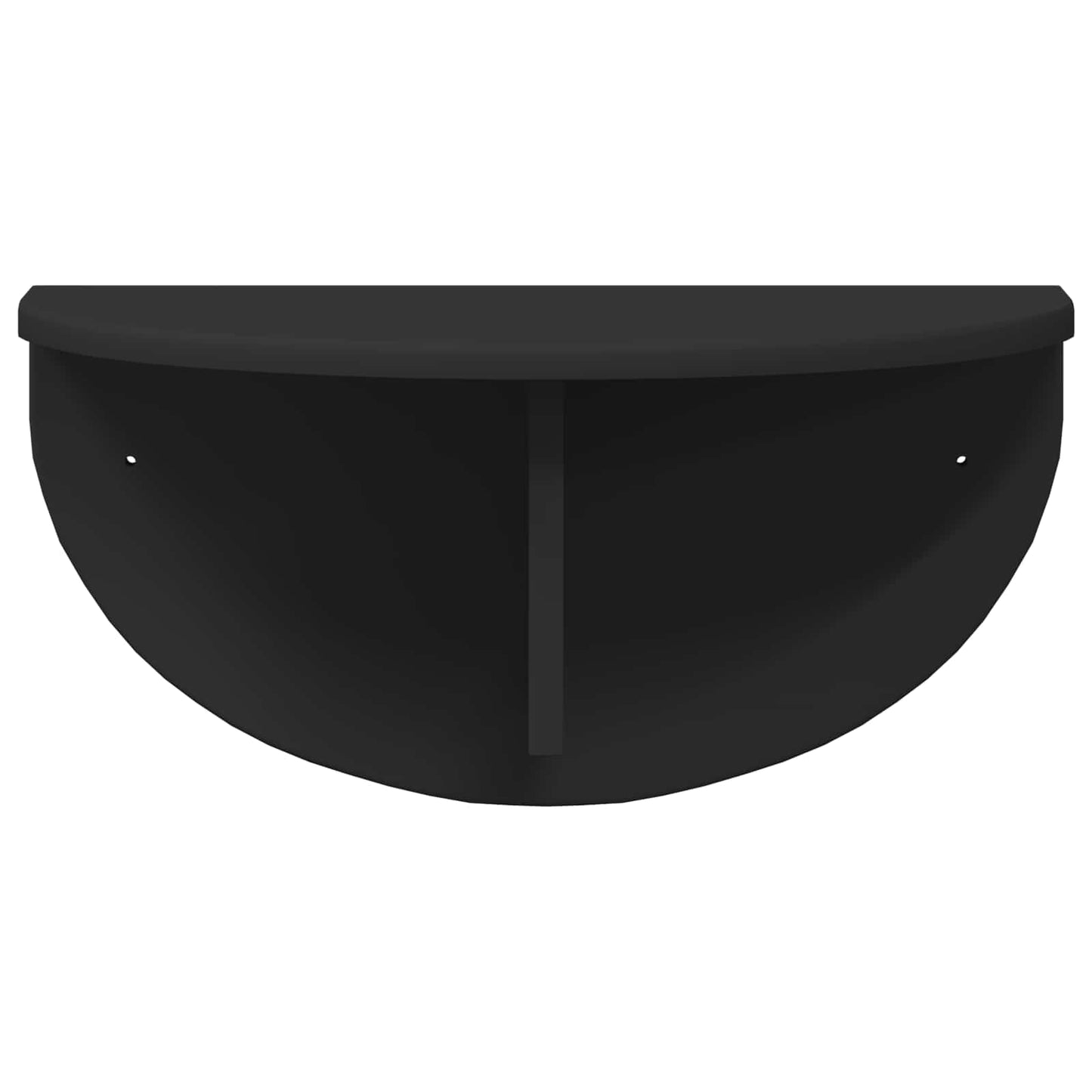 Sieninė lentyna 2 pcs Juoda 38 x 19 x 19 cm Apdirbta mediena