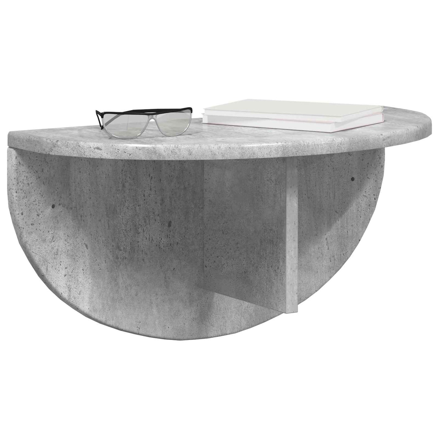 Sieninė lentyna 2 pcs Betono pilka 38 x 19 x 19 cm