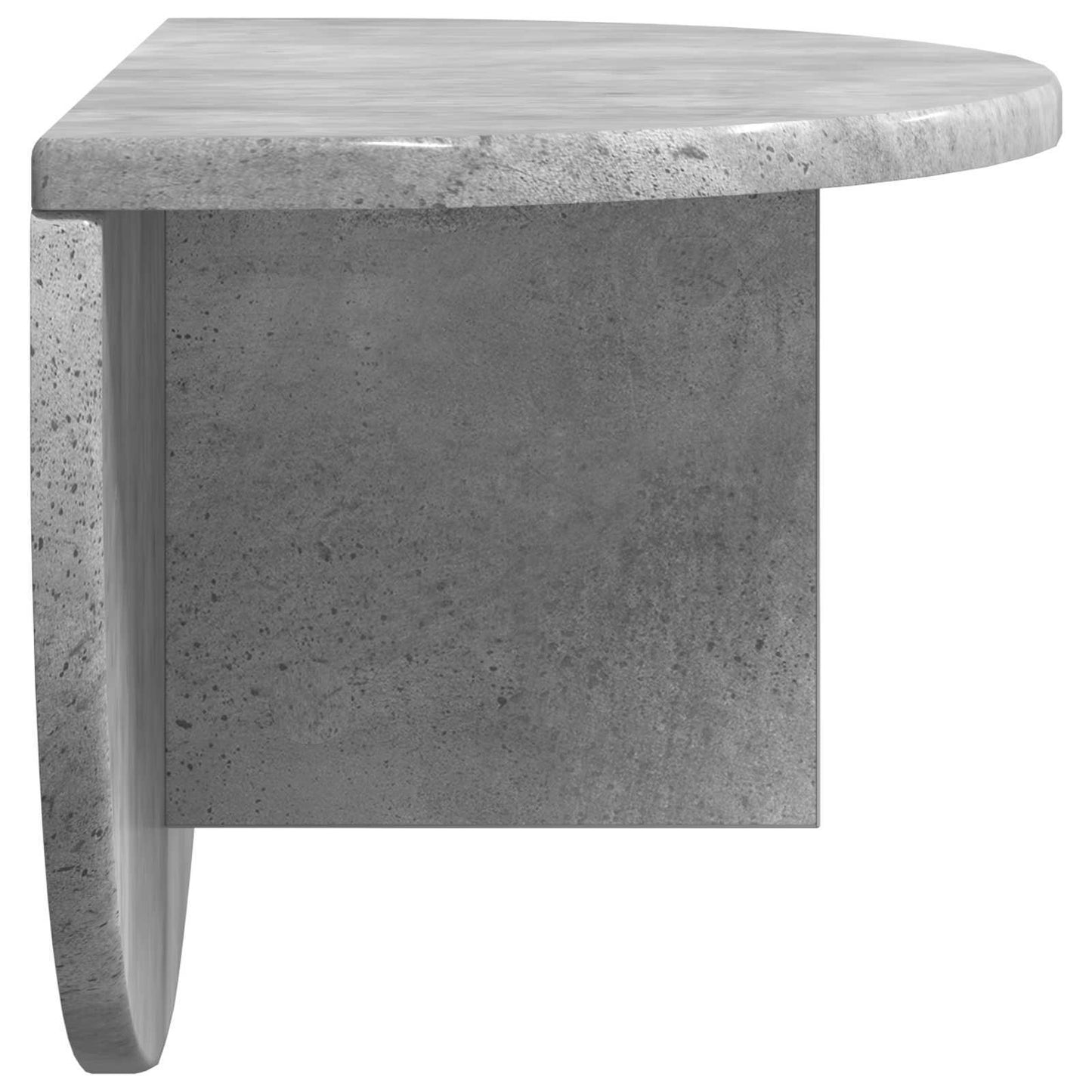 Sieninė lentyna 2 pcs Betono pilka 38 x 19 x 19 cm