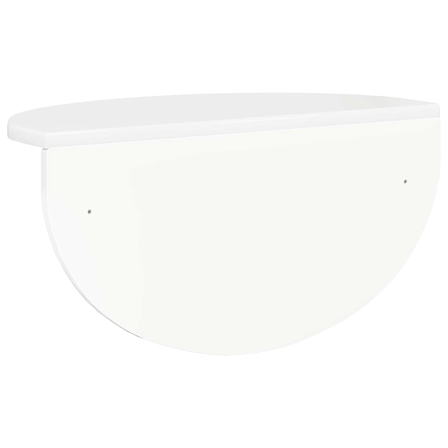 Sieninė lentyna 2 pcs Aukštai blizganti balta 38 x 19 x 19 cm