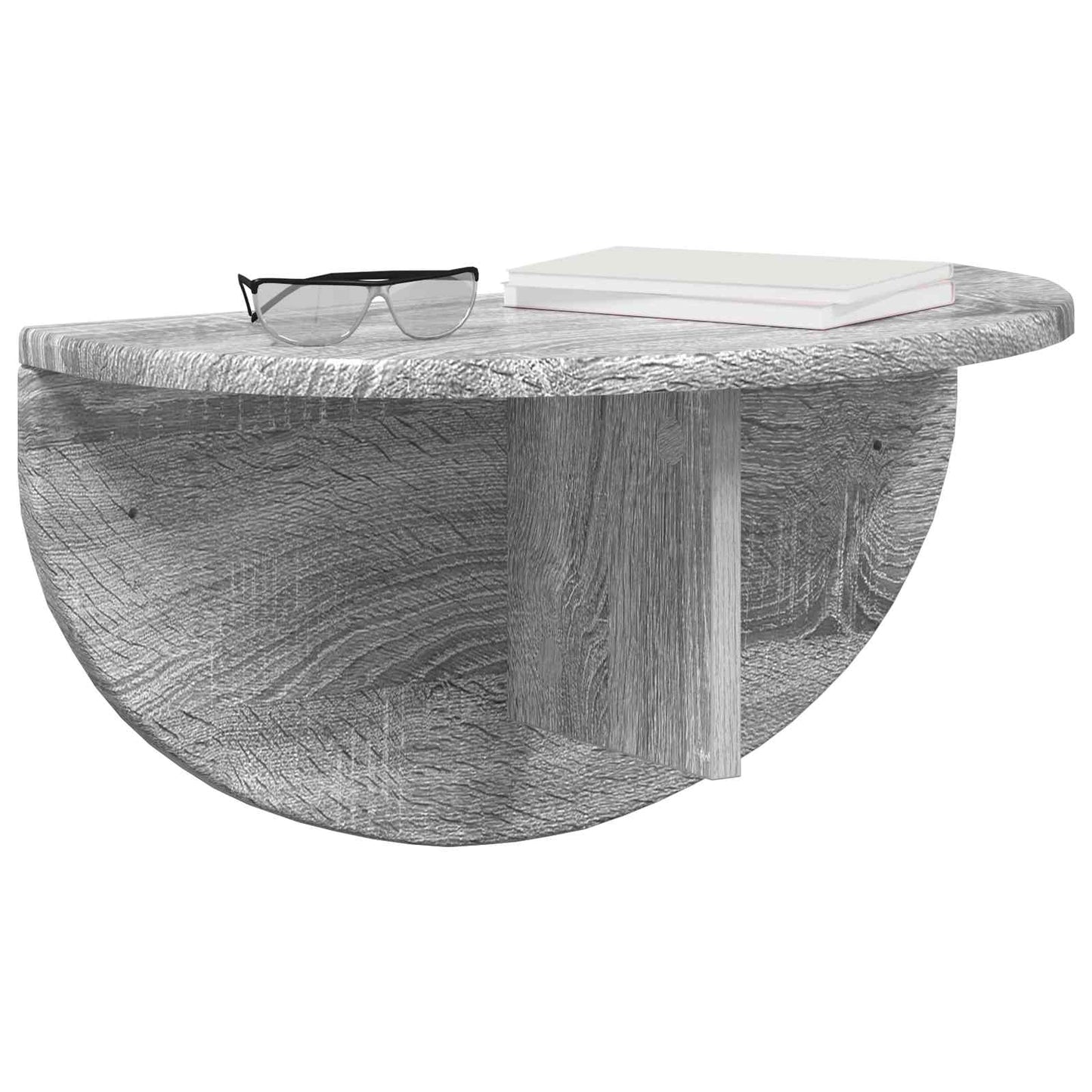 Sieninė lentyna 2 pcs Pilkas Sonoma 38 x 19 x 19 cm