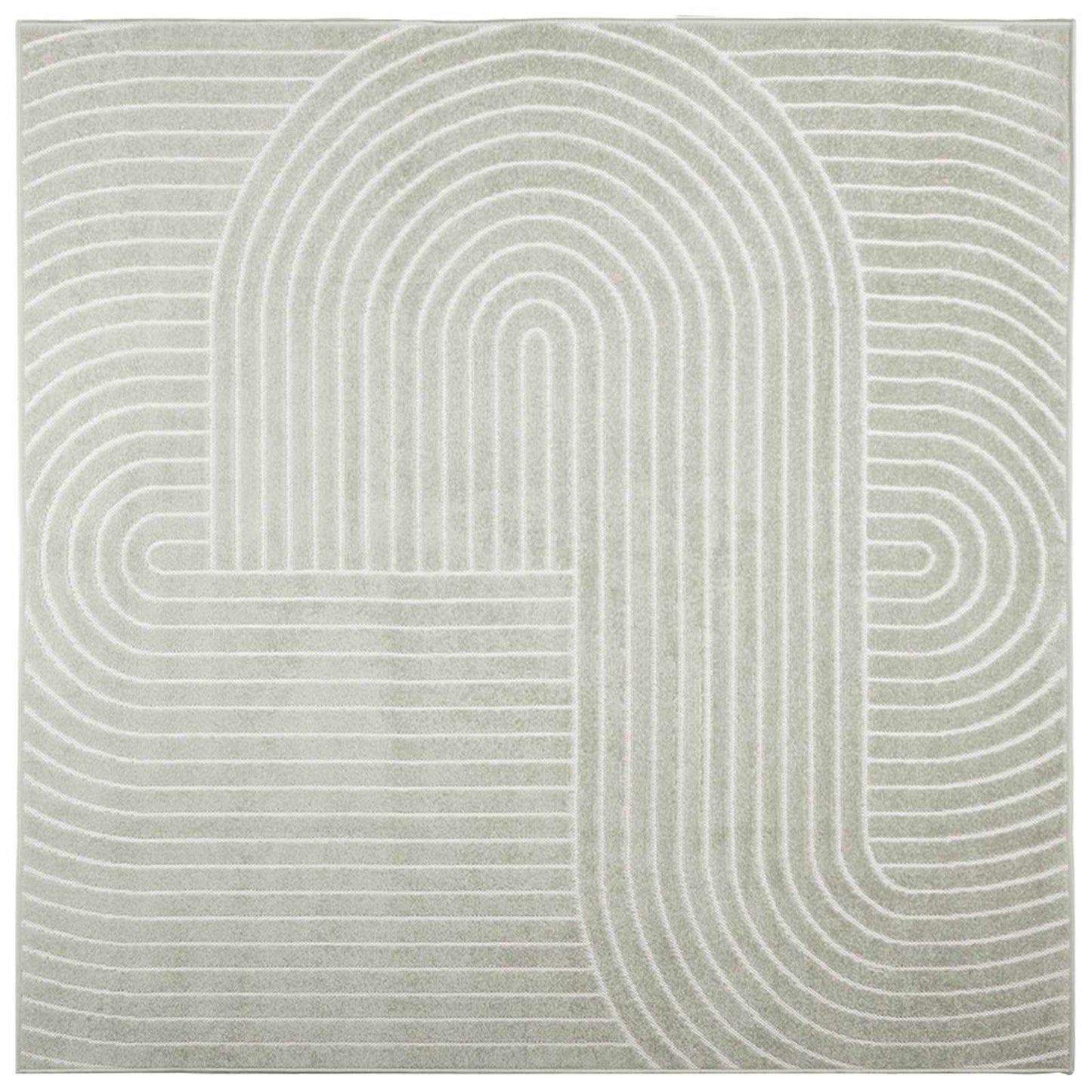 Zoninės kiliminės dangos HUARTE Žalia 240 x 240 cm Poliesteris