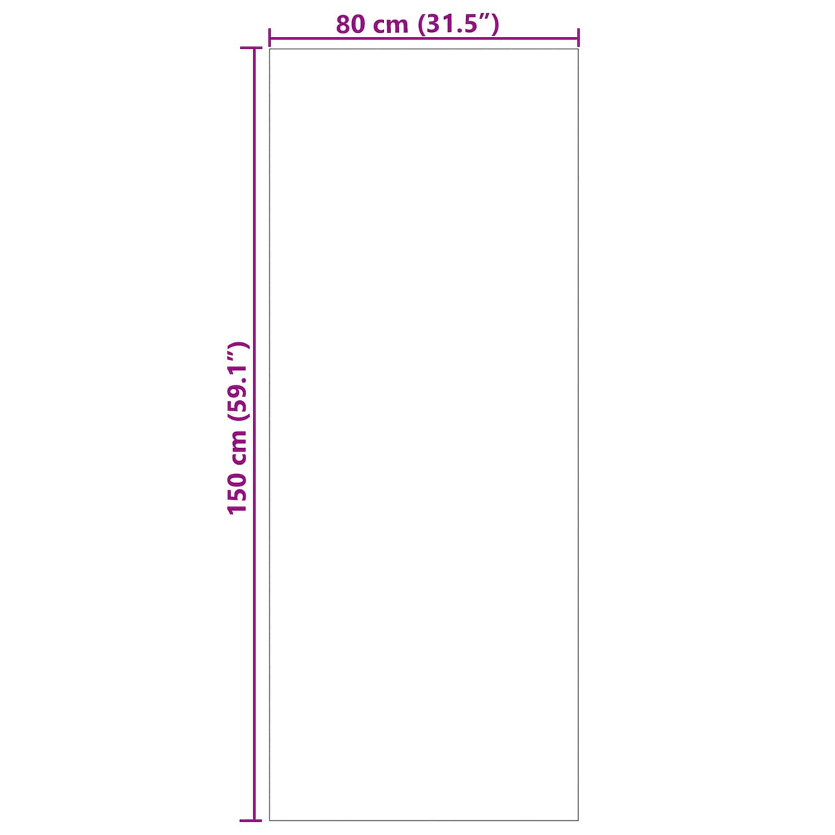 Vidaus ir lauko kilimas PALMERAS Antracitas 80 x 150 cm