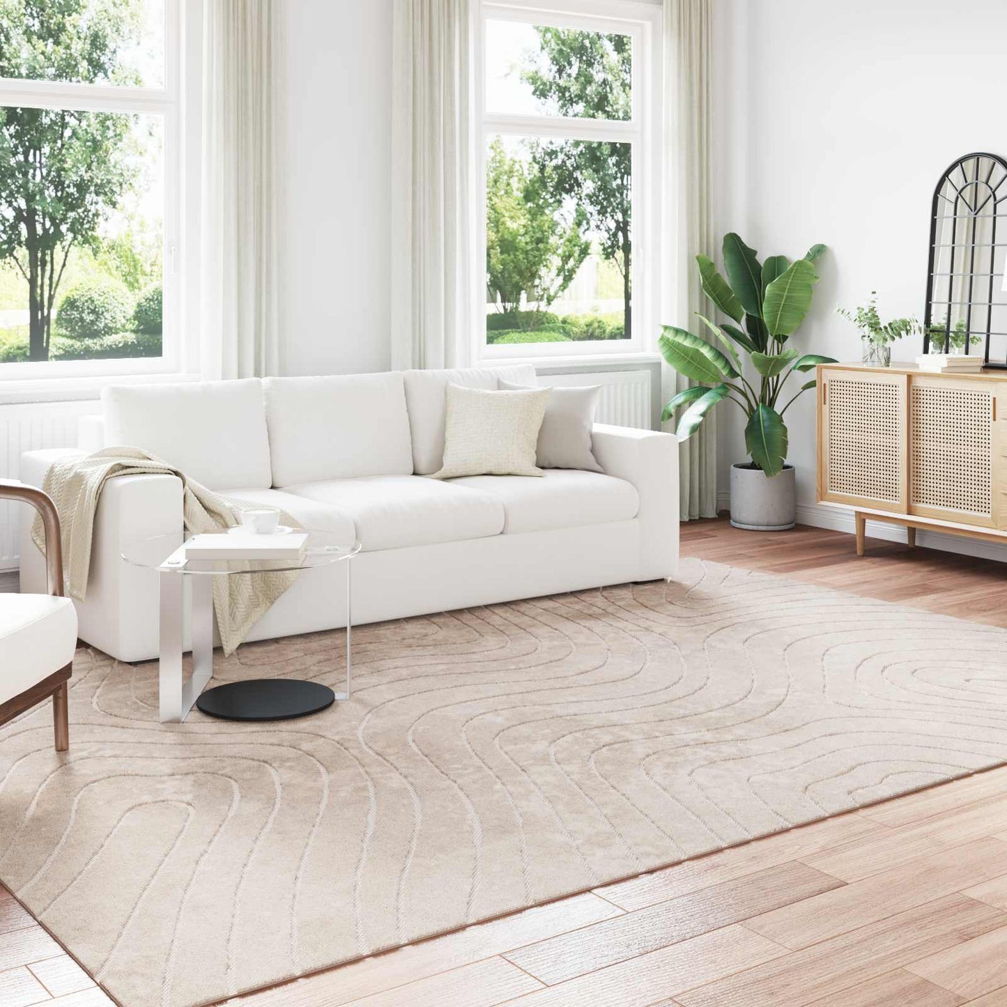 Vidaus ir lauko kilimas PALMERAS Smėlio 200 x 280 cm