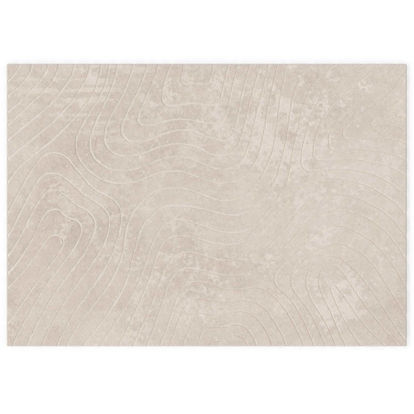 Zoninės kiliminės dangos HUARTE Smėlio 280 x 200 cm Poliesteris
