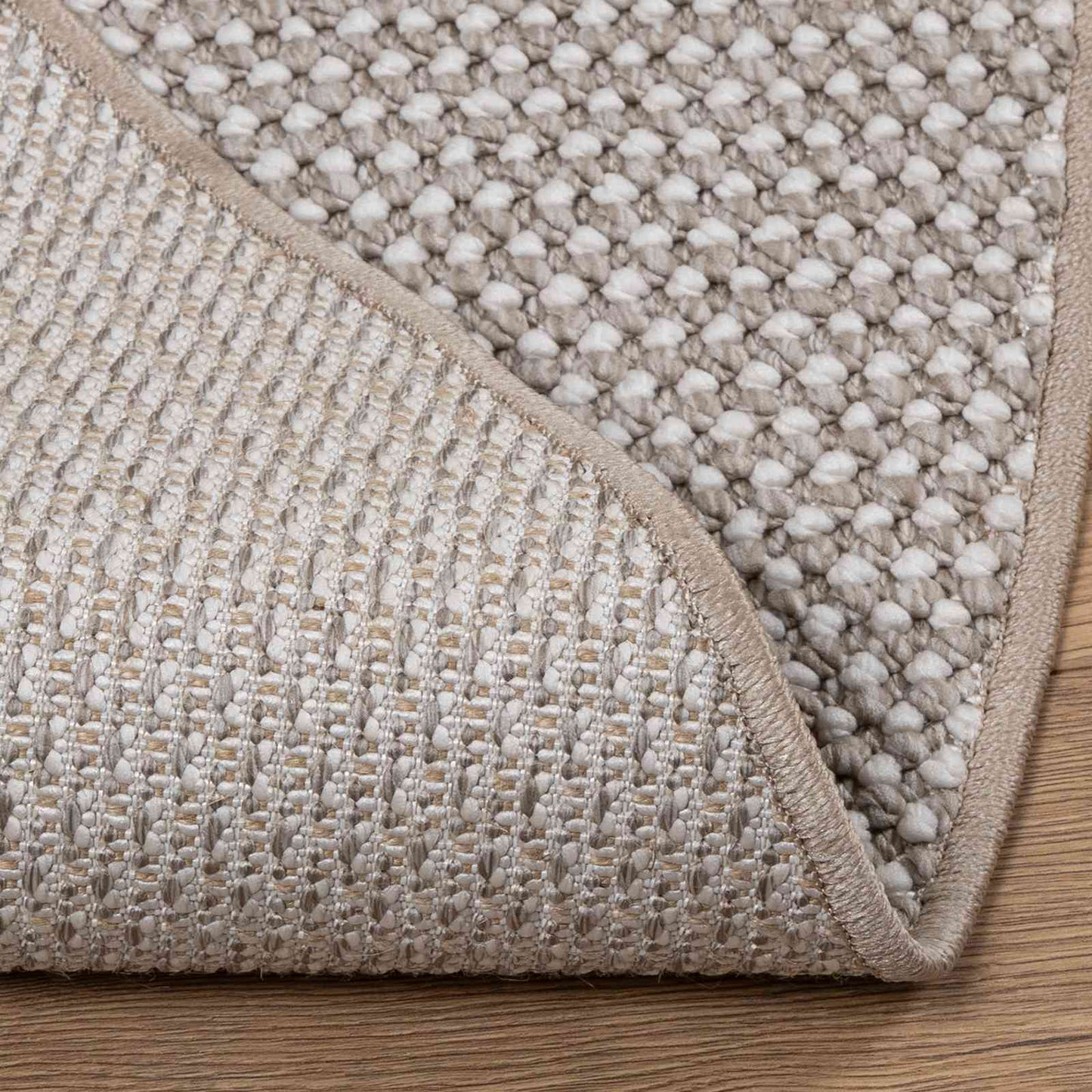 Zoninės kiliminės dangos Apvali Kremas ir Taupe Ø 120 CM