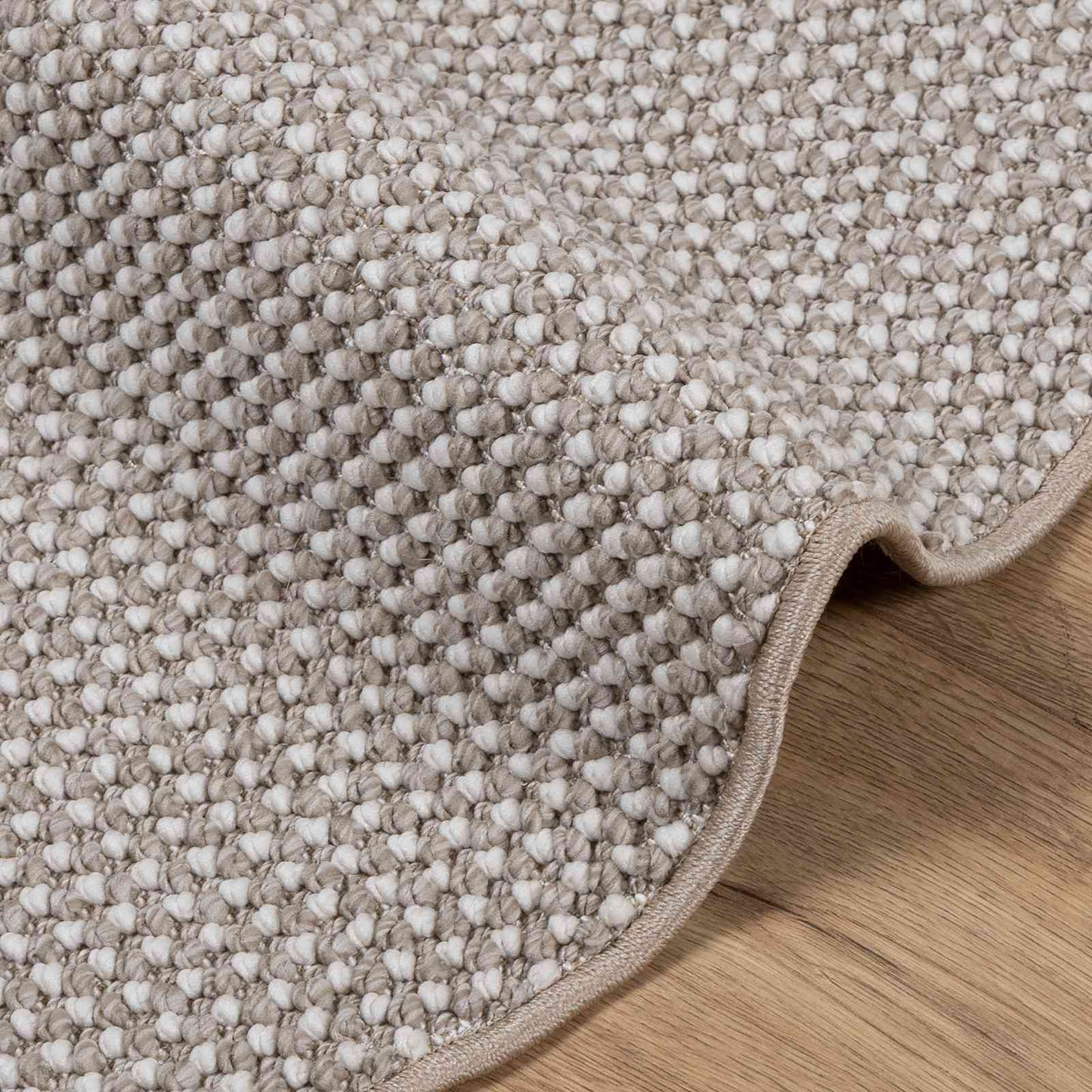 Zoninės kiliminės dangos Apvali Kremas ir Taupe Ø 120 CM