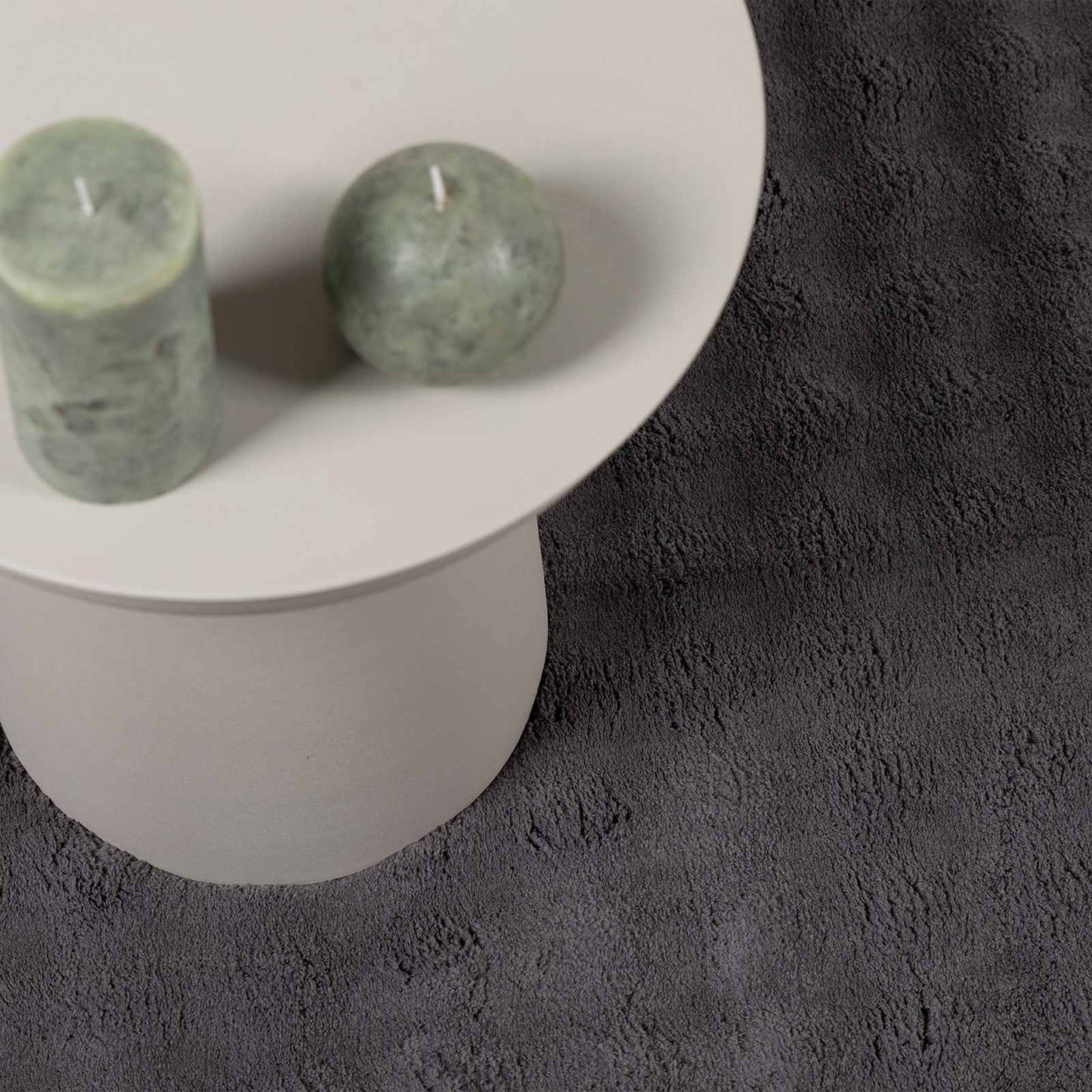 Zoninės kiliminės dangos Apvali Antracitas Ø 120 CM
